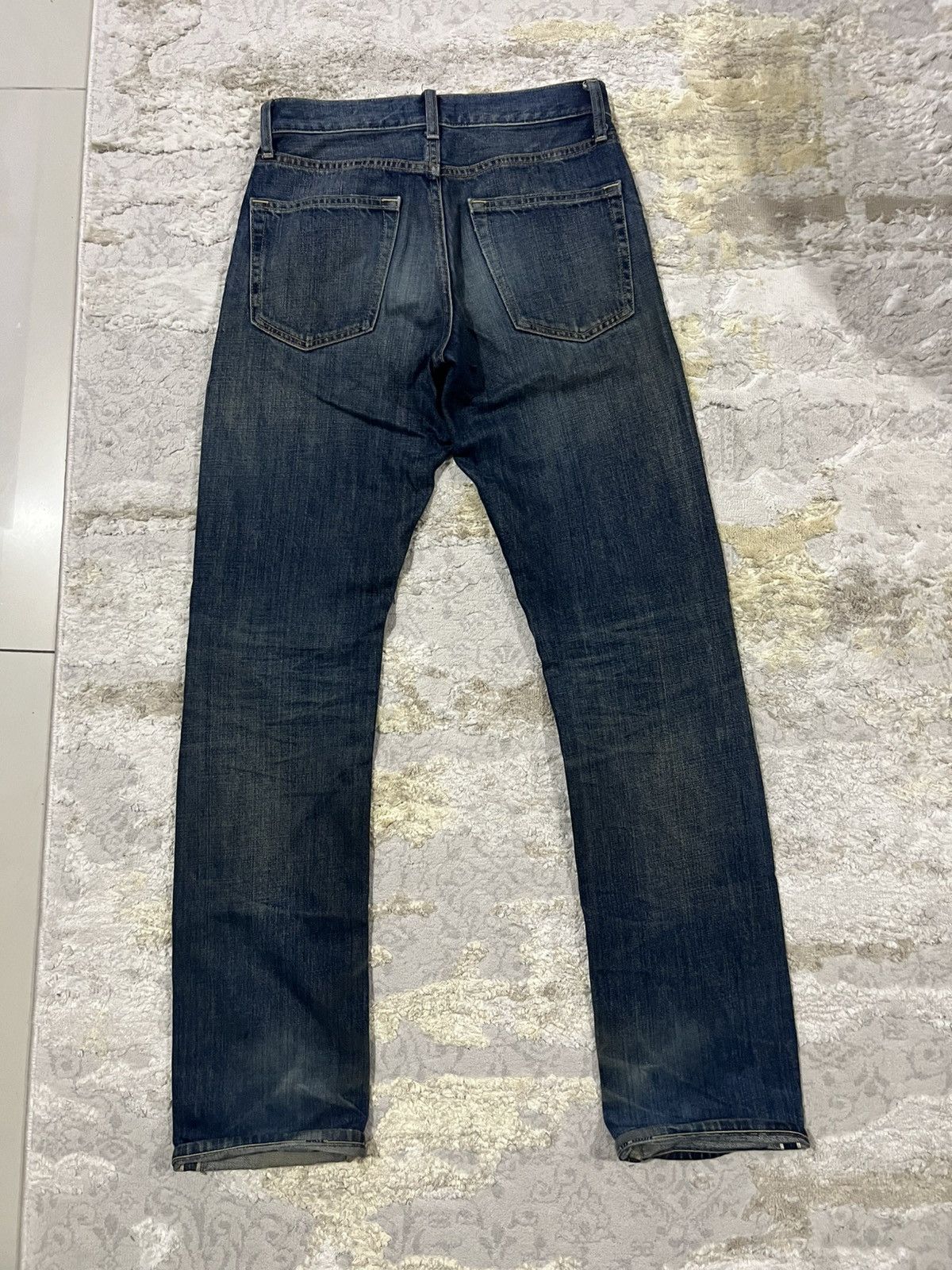Oni Vintage Uniqlo 🇯🇵 Mud Wash Selvedge Denim Jeans Regular Cut Size US 28 / EU 44 - 2 Thumbnail