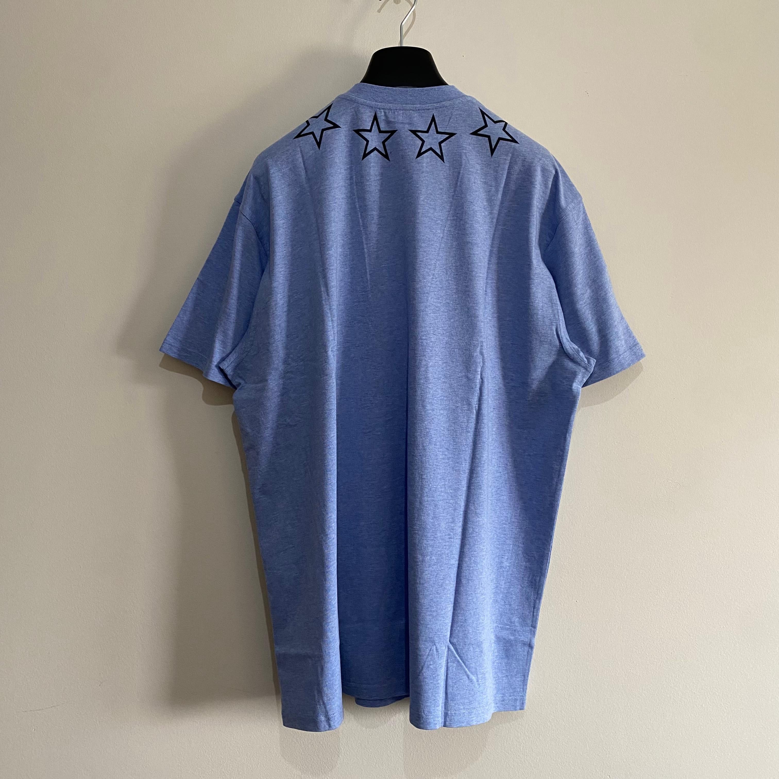 Givenchy Powder Blue Outline Stars Oversized T-Shirt Size US M / EU 48-50 / 2 - 8 Thumbnail
