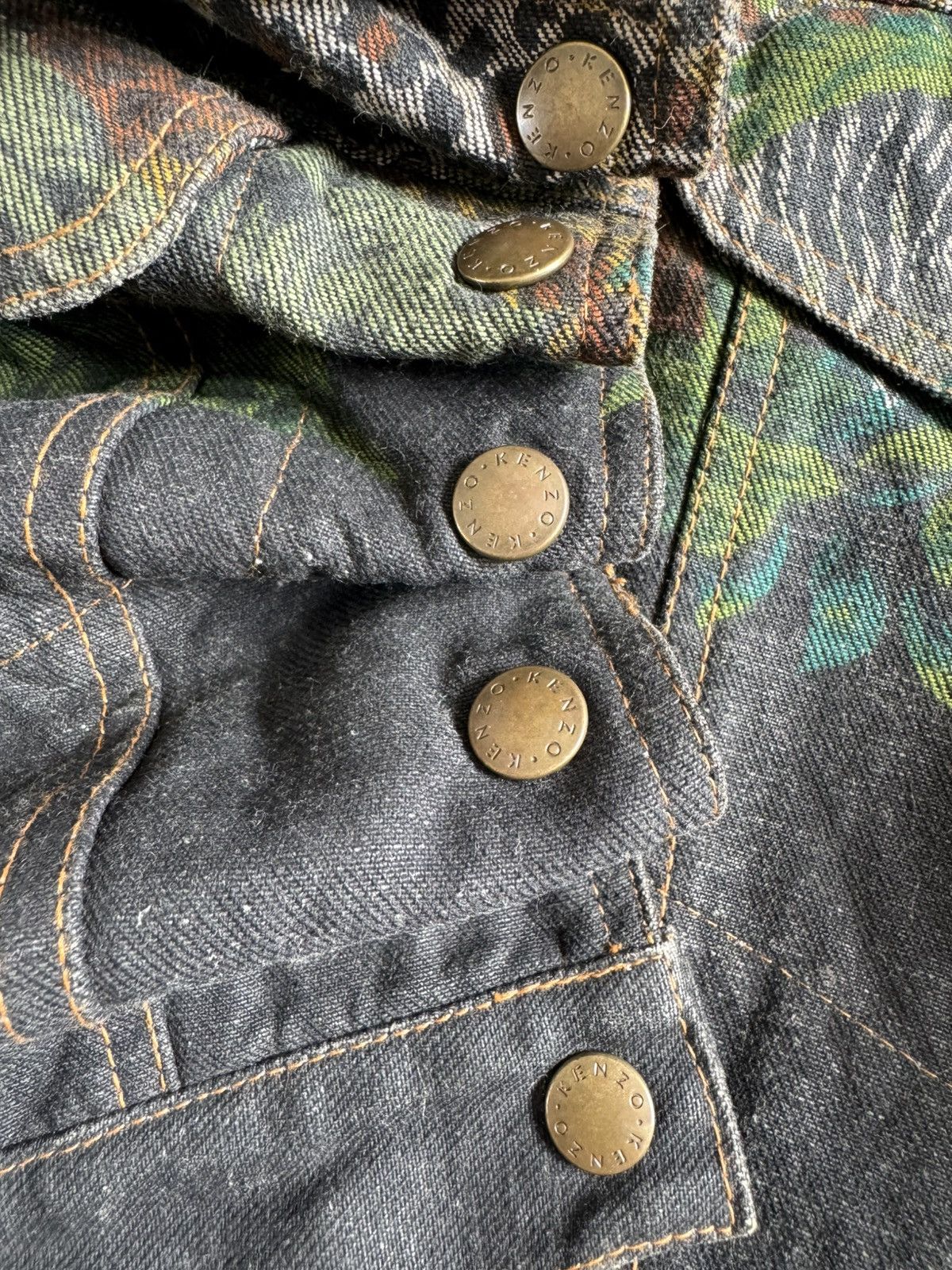 Kenzo VERY RARE VINTAGE JACKET DENIM JEANS TRUCKER KENZO ANIMAL Size US S / EU 44-46 / 1 - 7 Thumbnail