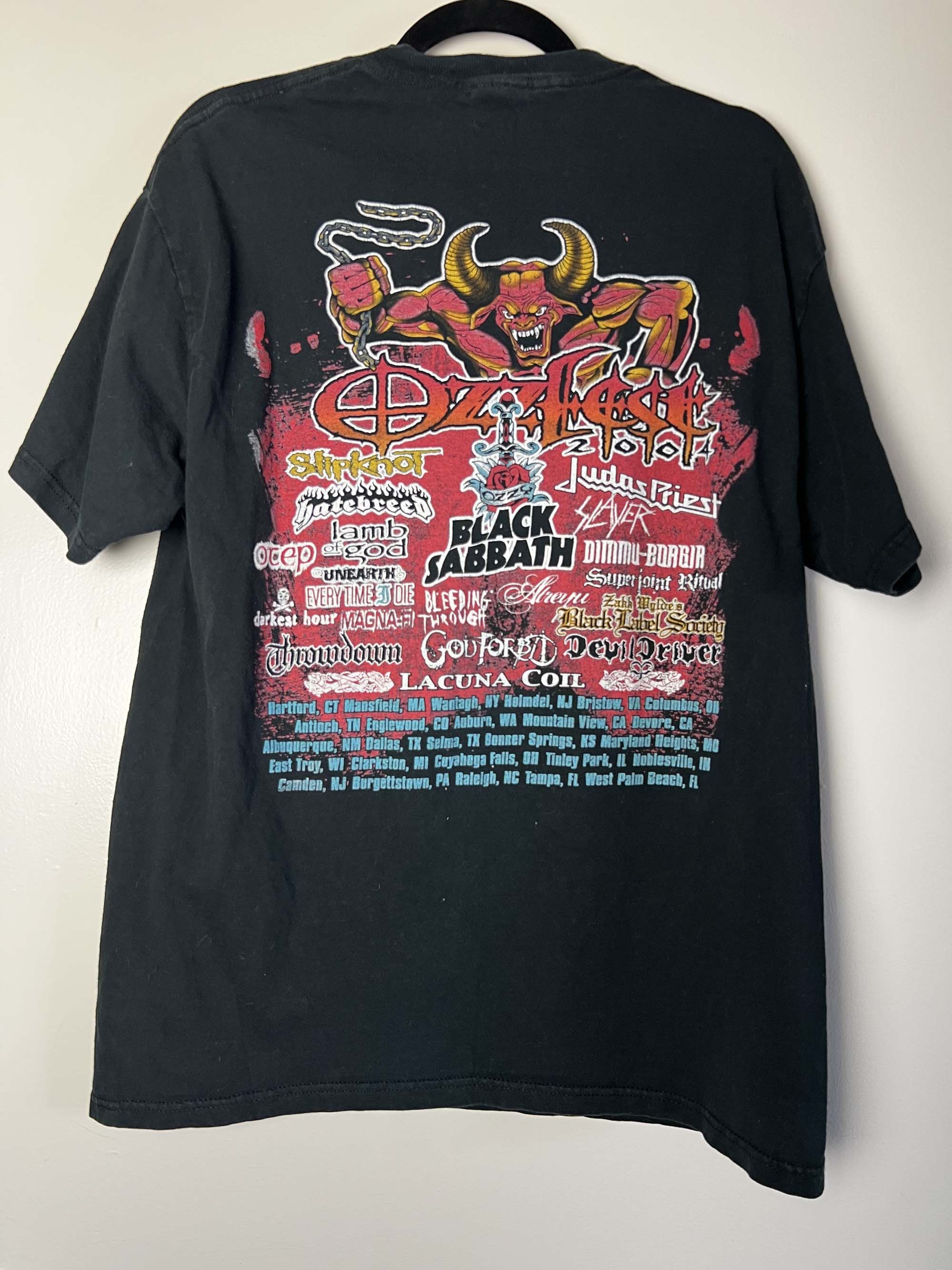 Ozzy Osbourne Vintage 2004 Ozzfest Tour T-Shirt Size US L / EU 52-54 / 3 - 9 Thumbnail