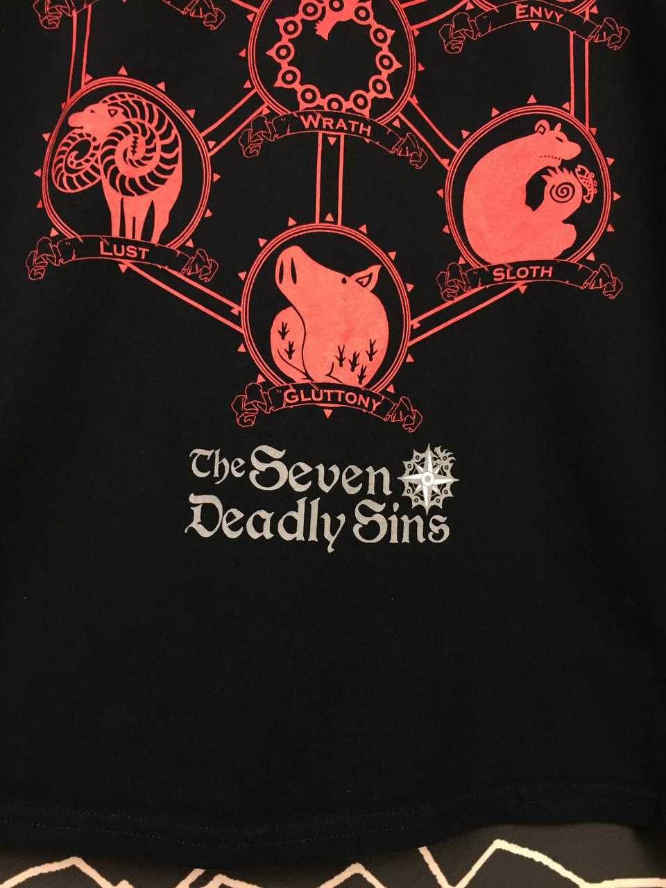 Anime × Japanese Brand × Vintage The Seven Deadly Sins Animal Symbols Anime Manga Tee Size US M / EU 48-50 / 2 - 4 Thumbnail