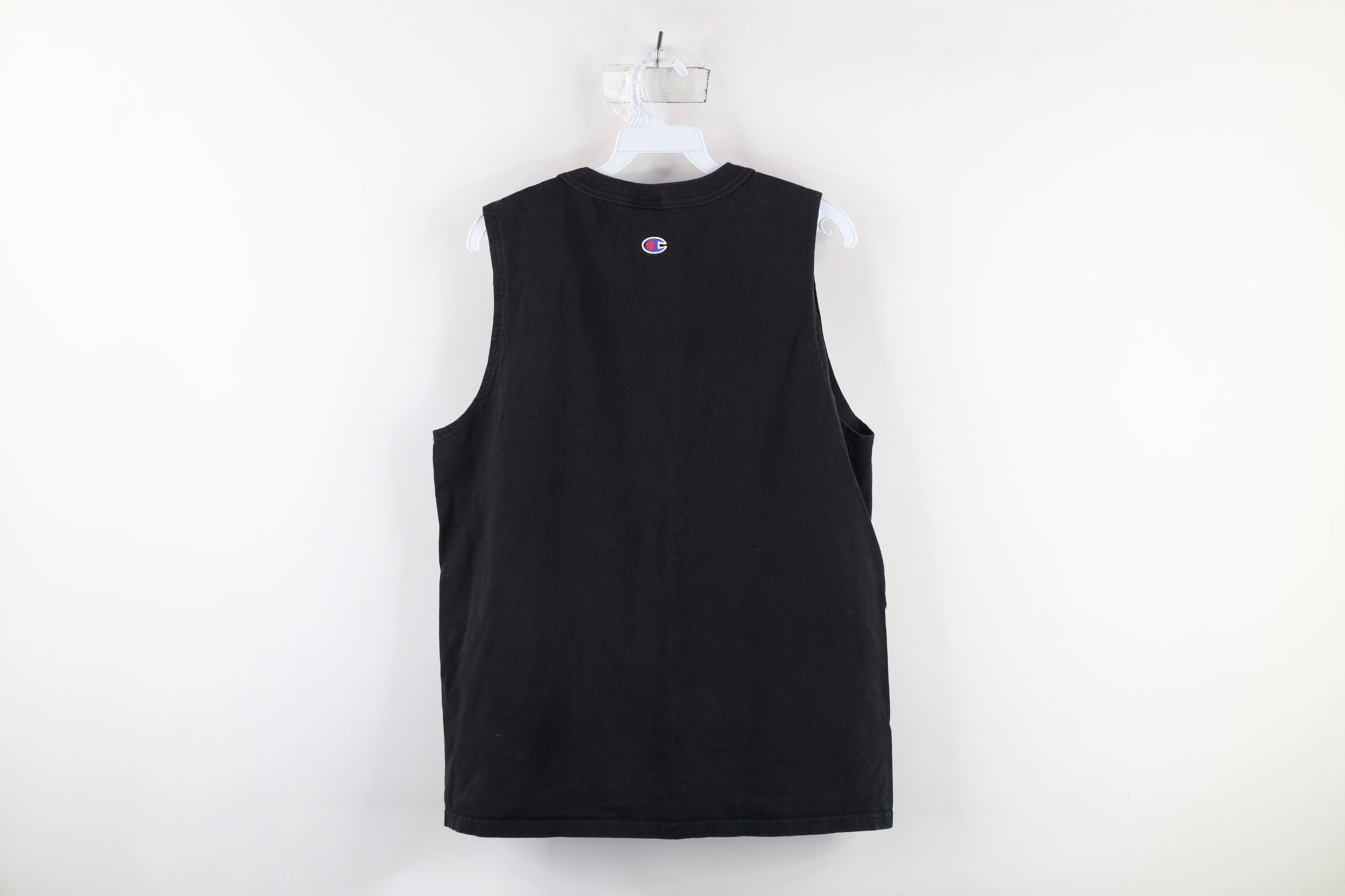 Champion × Vintage Vintage 90s Champion Spell Out Sleeveless Muscle T-Shirt Size US M / EU 48-50 / 2 - 10 Thumbnail