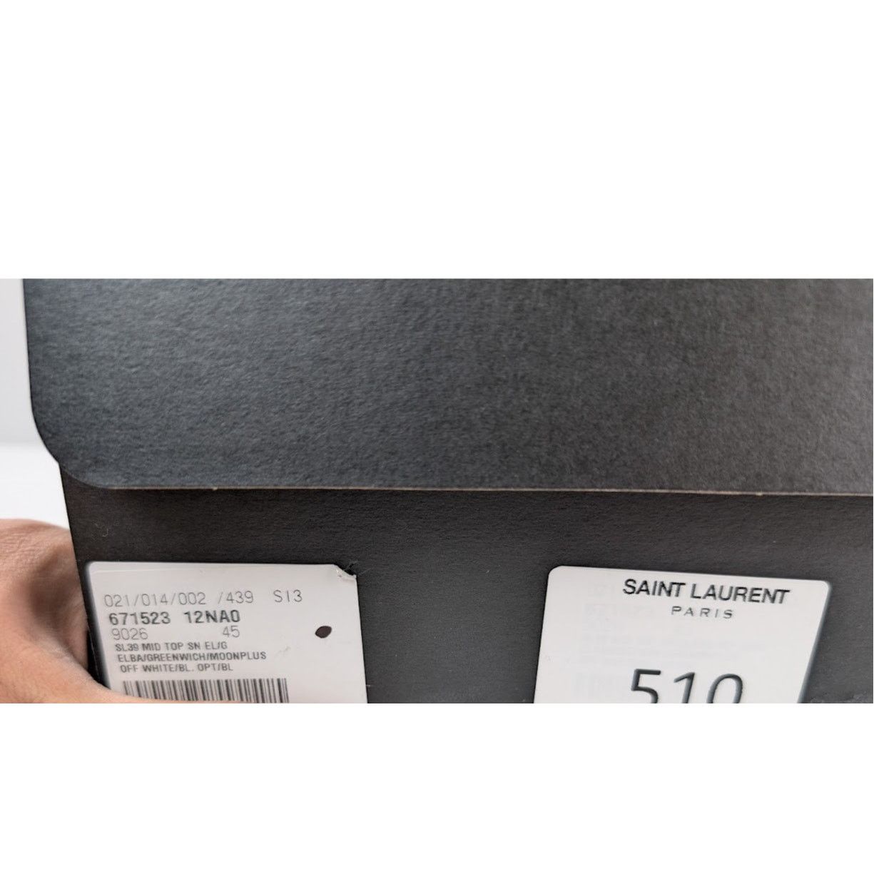 Saint Laurent Paris o1rshd1 Mid-Top Sneakers in Off-White Size US 12 / EU 45 - 22 Thumbnail