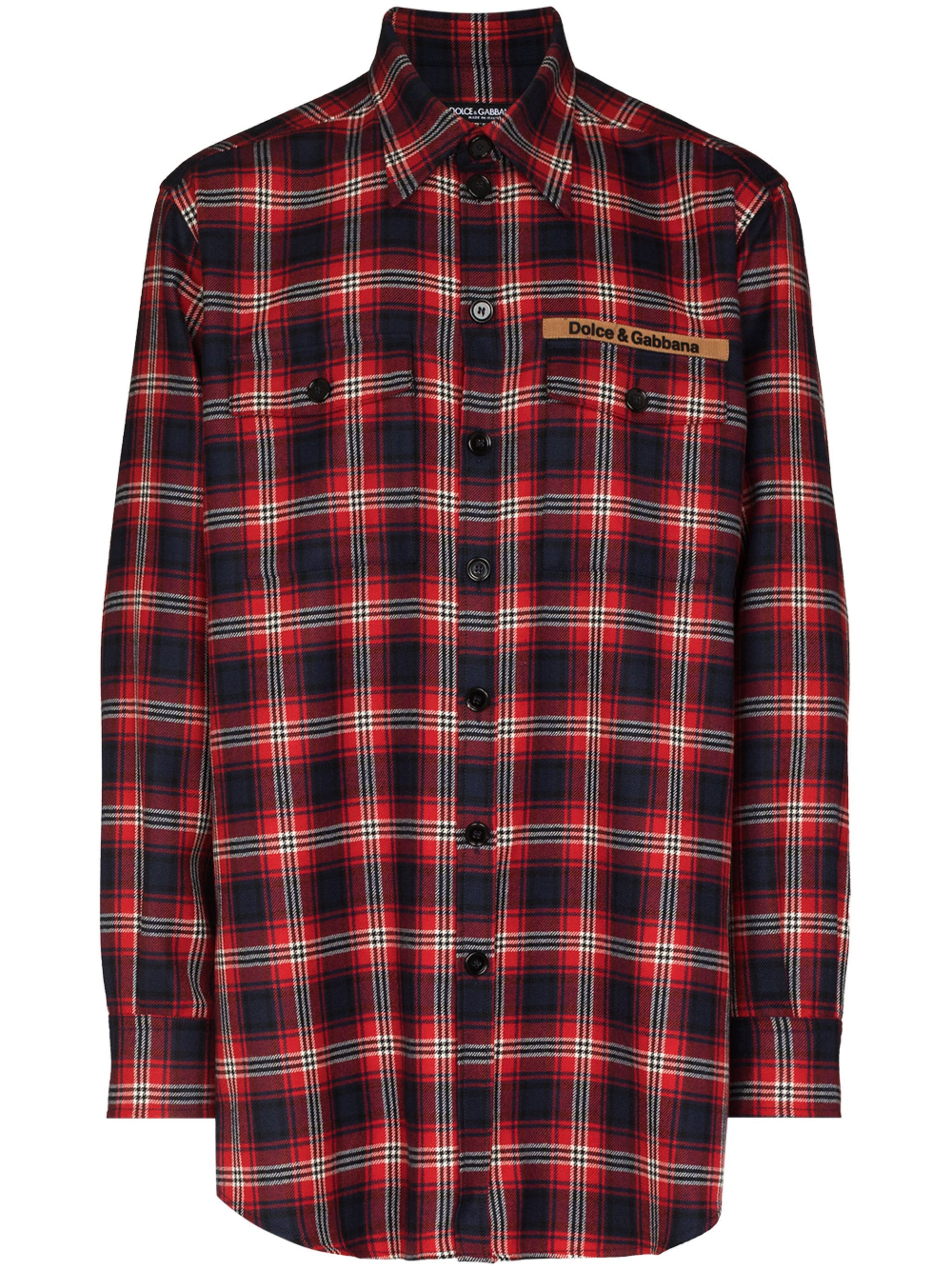 Dolce & Gabbana o1y0125 Checked Shirt in Multicolor Size US L / EU 52-54 / 3 - 1 Thumbnail
