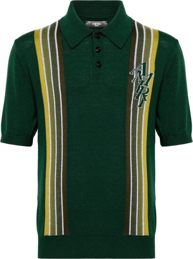 Amiri o1y0525 Logo Polo Shirt in Multicolor Size US M / EU 48-50 / 2 - 1 Thumbnail