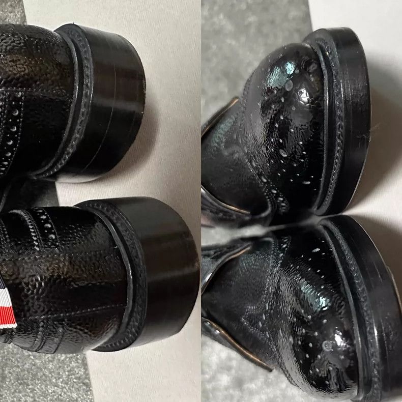 Thom Browne Thom Browne Bright leather black carved leather shoes Size US 9 / EU 42 - 7 Thumbnail