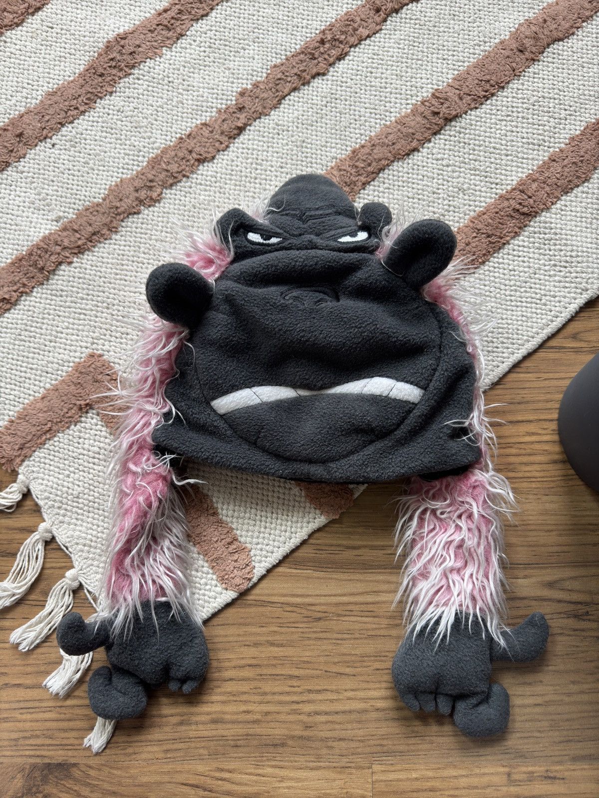 Vintage ANGRY MONKEY AVANT GARDE FUR AVIATOR HAT Size ONE SIZE - 2 Thumbnail
