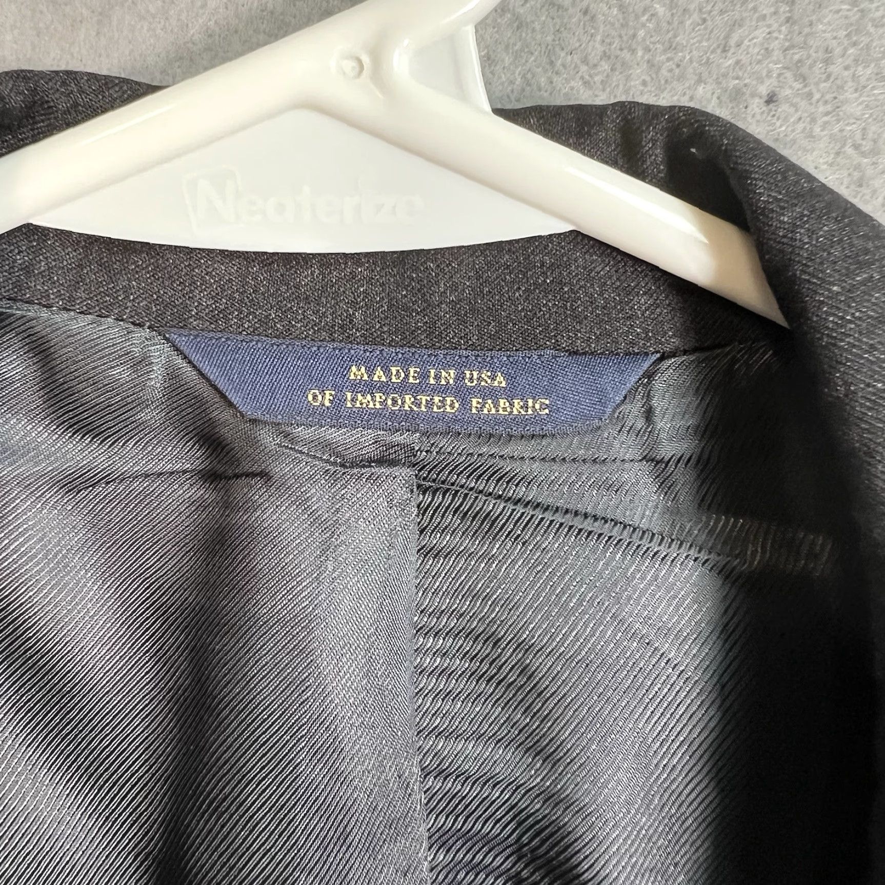 Brooks Brothers BROOKS BROTHERS Sport Coat Jacket Men 42S Gray Wool Blazer 2-Button Single-Breasted Vintage/Classic 1818 Style Mens Size 42S - 7 Thumbnail