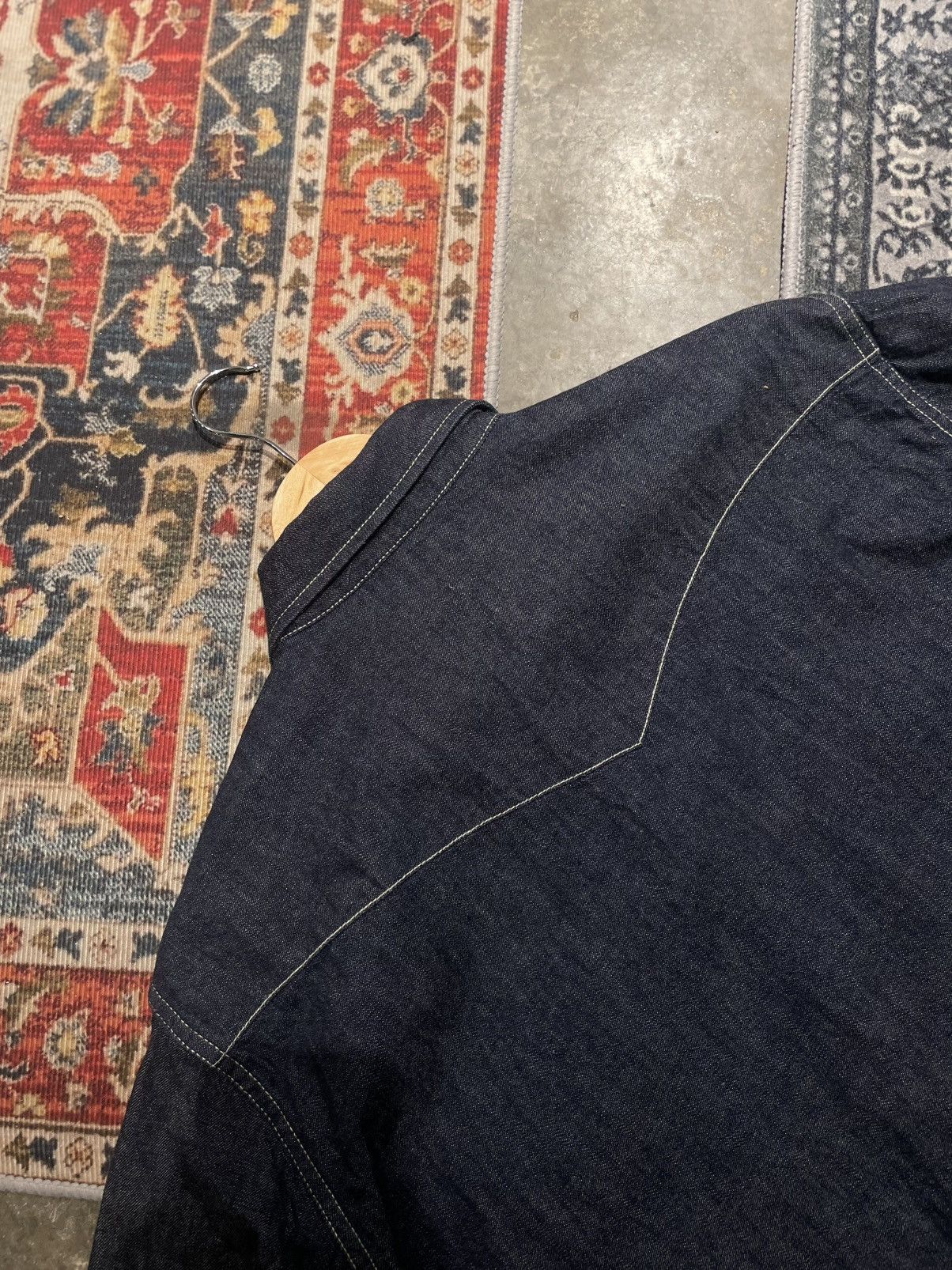 Uniqlo VINTAGE UNIQLO DENIM WITH MARBLE BUTTON Size US L / EU 52-54 / 3 - 5 Thumbnail