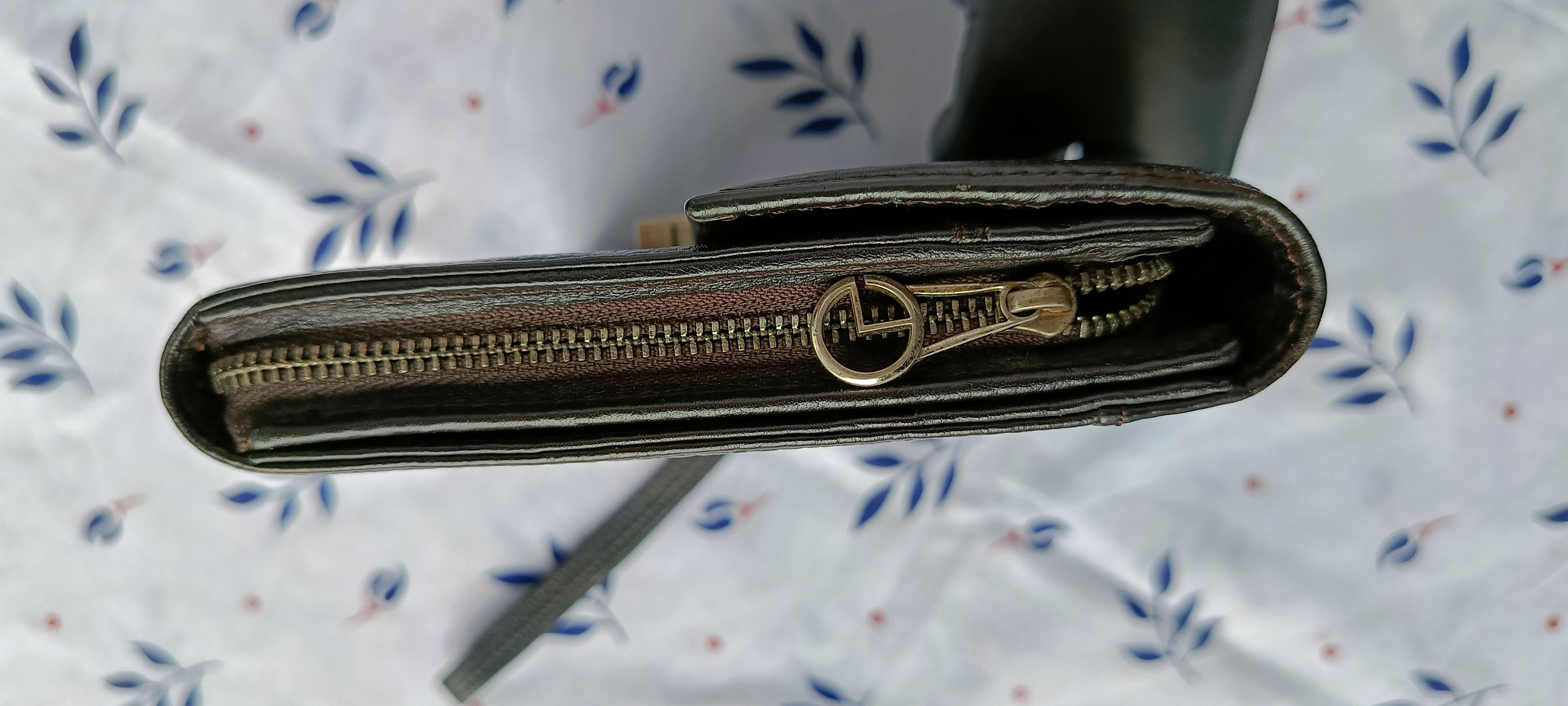 Designer × Vintage Gold Lion Leather Clutch Bag Size ONE SIZE - 13 Thumbnail