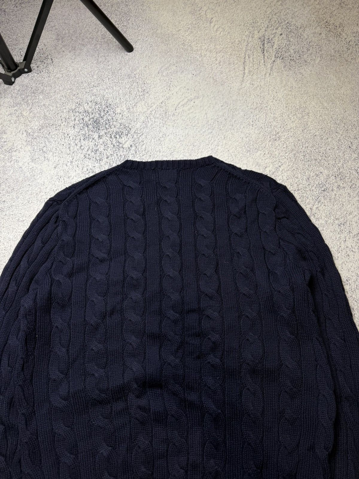 Polo Ralph Lauren Mens Vintage Polo Ralph Lauren knitted Blue Sweater luxury Size US S / EU 44-46 / 1 - 15 Thumbnail