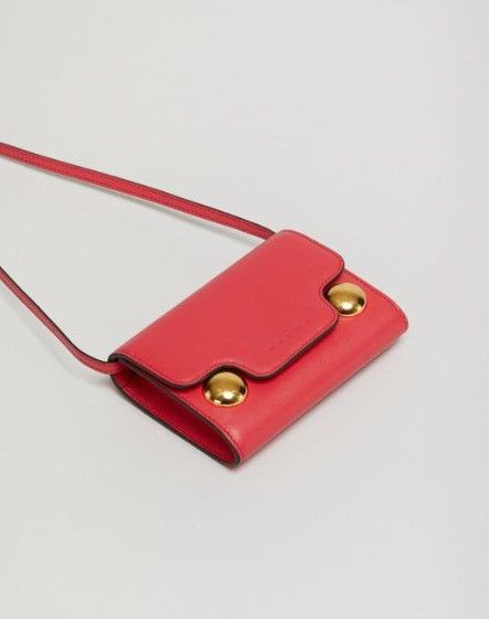 Marni o1f1d3z1025 Size: OS / Coin Holder in Red Size ONE SIZE - 3 Thumbnail