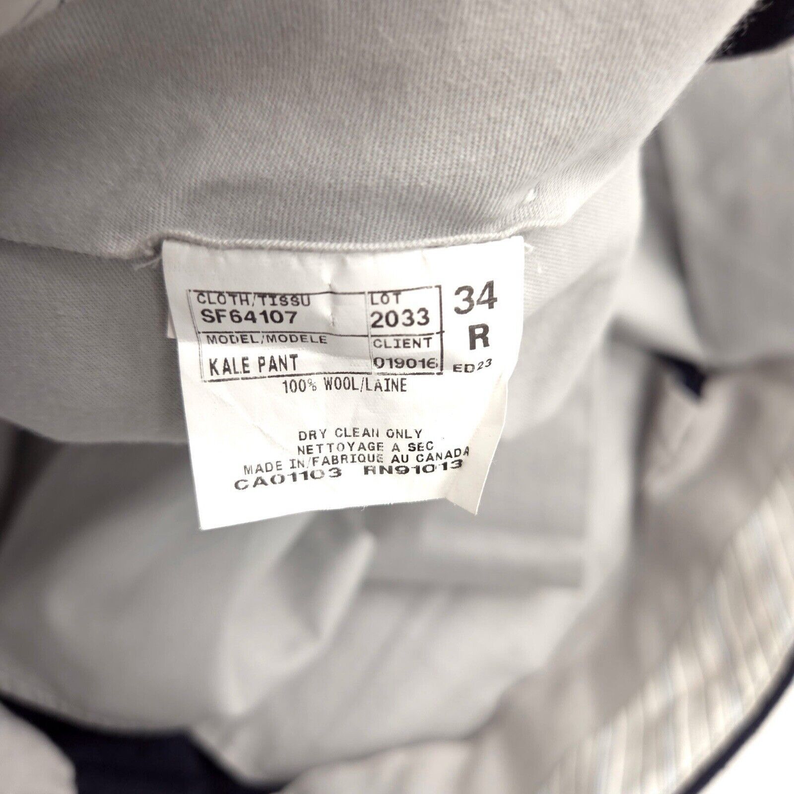 Saks Fifth Avenue Saks Fifth Avenue Kale 100% Wool Dress Pants Mens 34x29 Navy Size US 34 / EU 50 - 6 Thumbnail