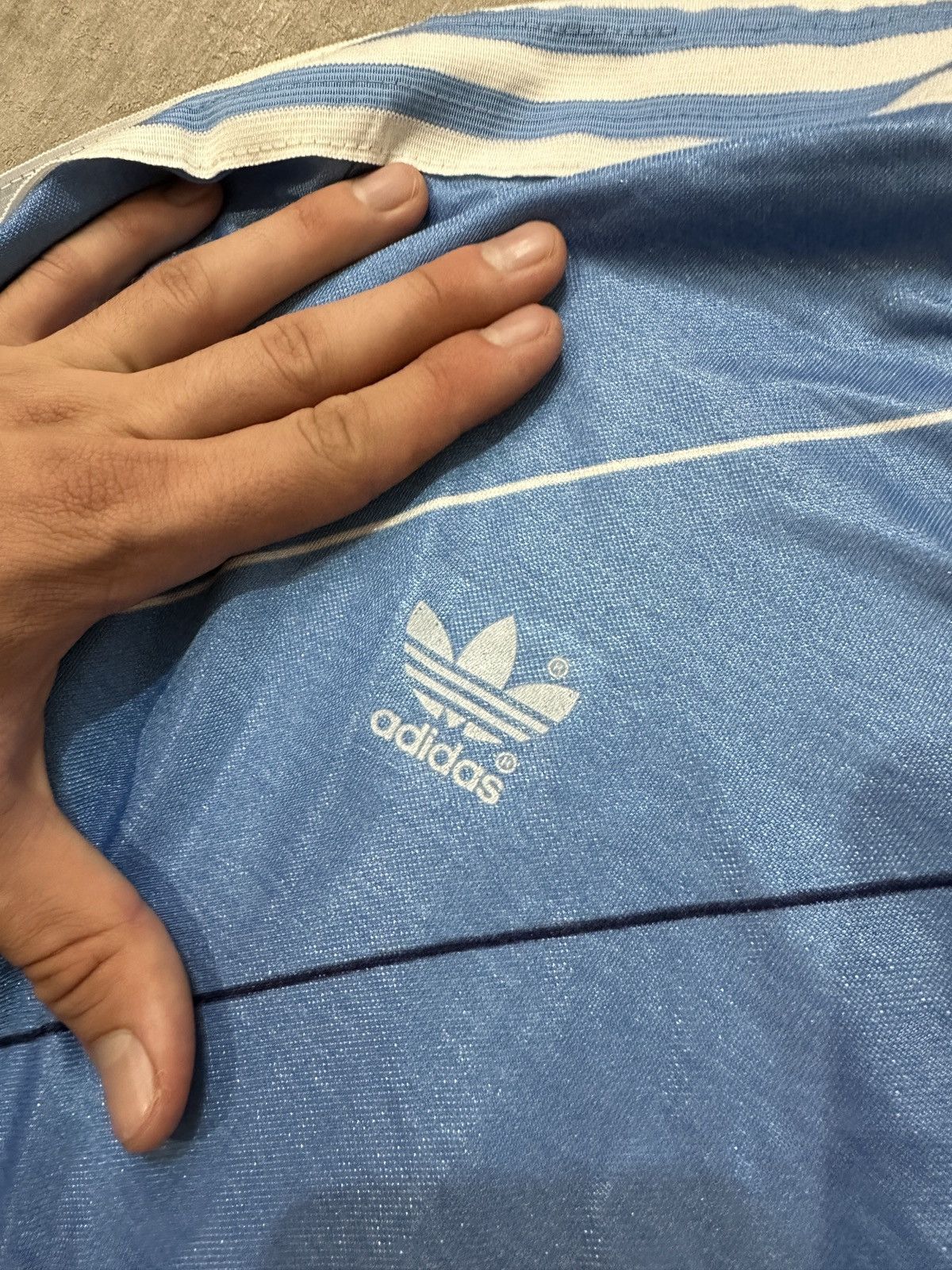 Adidas Rare Adidas Made In West Germany 70s Long Sleeve Retro Size US L / EU 52-54 / 3 - 5 Thumbnail