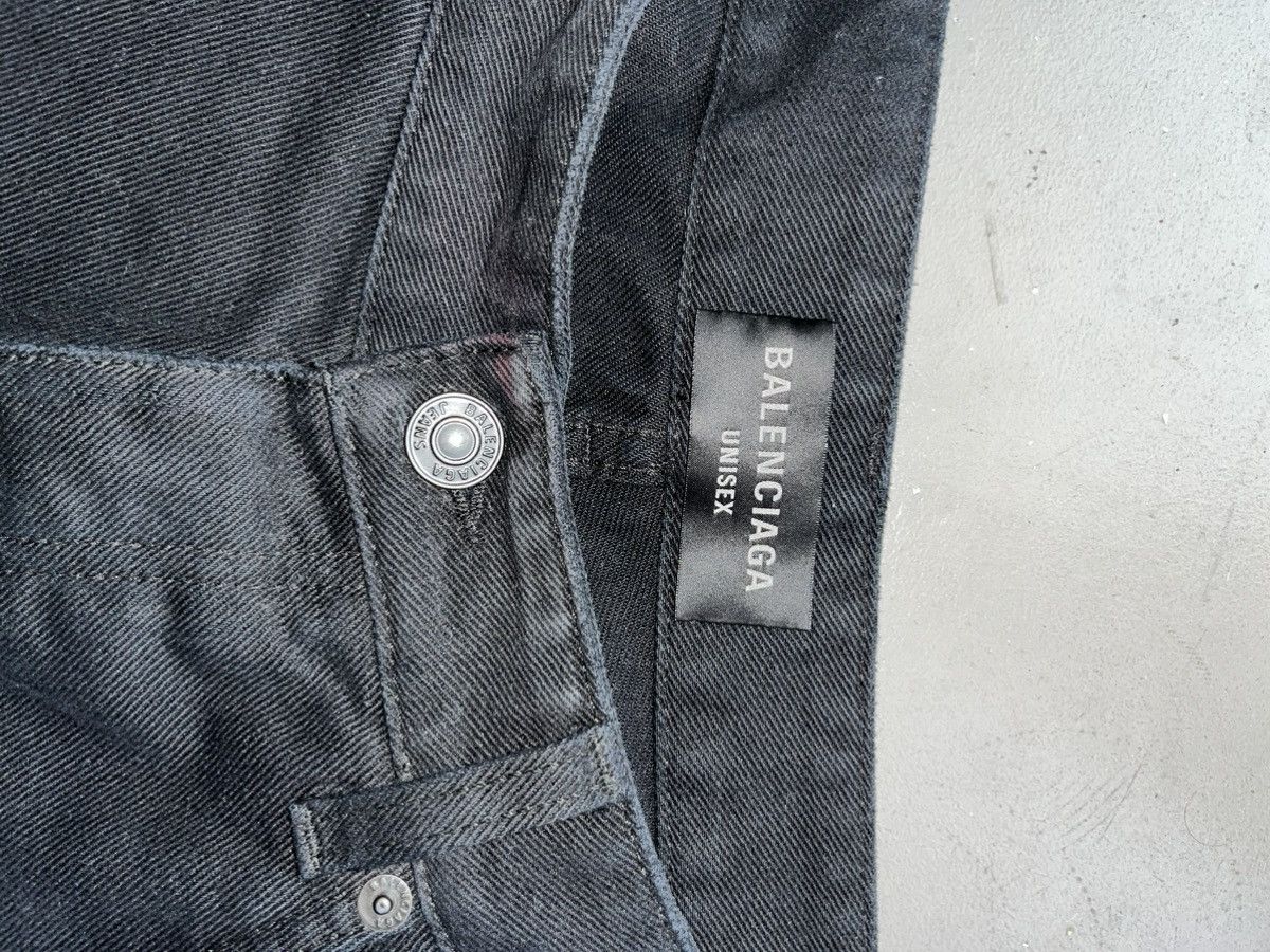 Balenciaga Balenciaga Baggy Pants in black soft moleskine denim S Size US 30 / EU 46 - 8 Thumbnail