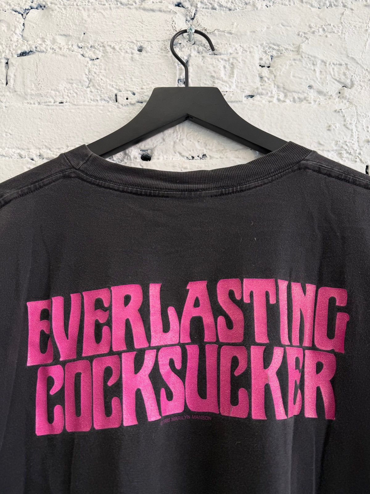 Vintage 1995 MARILYN MANSON ‘EVERLASTING COCKSUCKER’ TEE Size US XXL / EU 58 / 5 - 3 Thumbnail