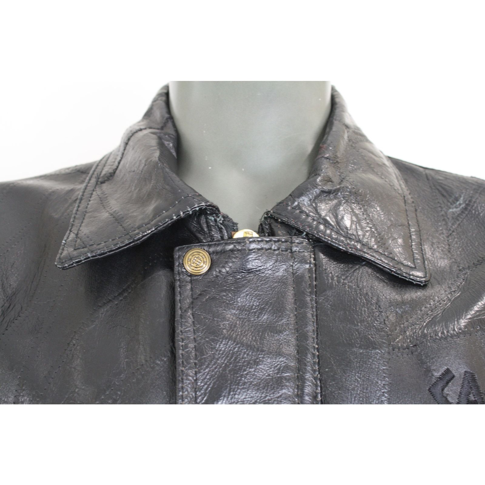 Vintage Vintage 80s Caesars Palace Genuine Leather Patchwork Jacket Size US XL / EU 56 / 4 - 6 Thumbnail