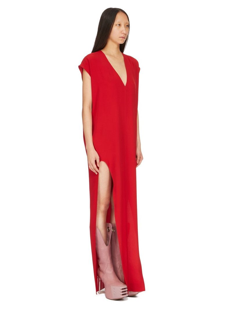 Rick Owens o1y0126 Maxi Dress in Red Size M / US 6-8 / IT 42-44 - 2 Thumbnail