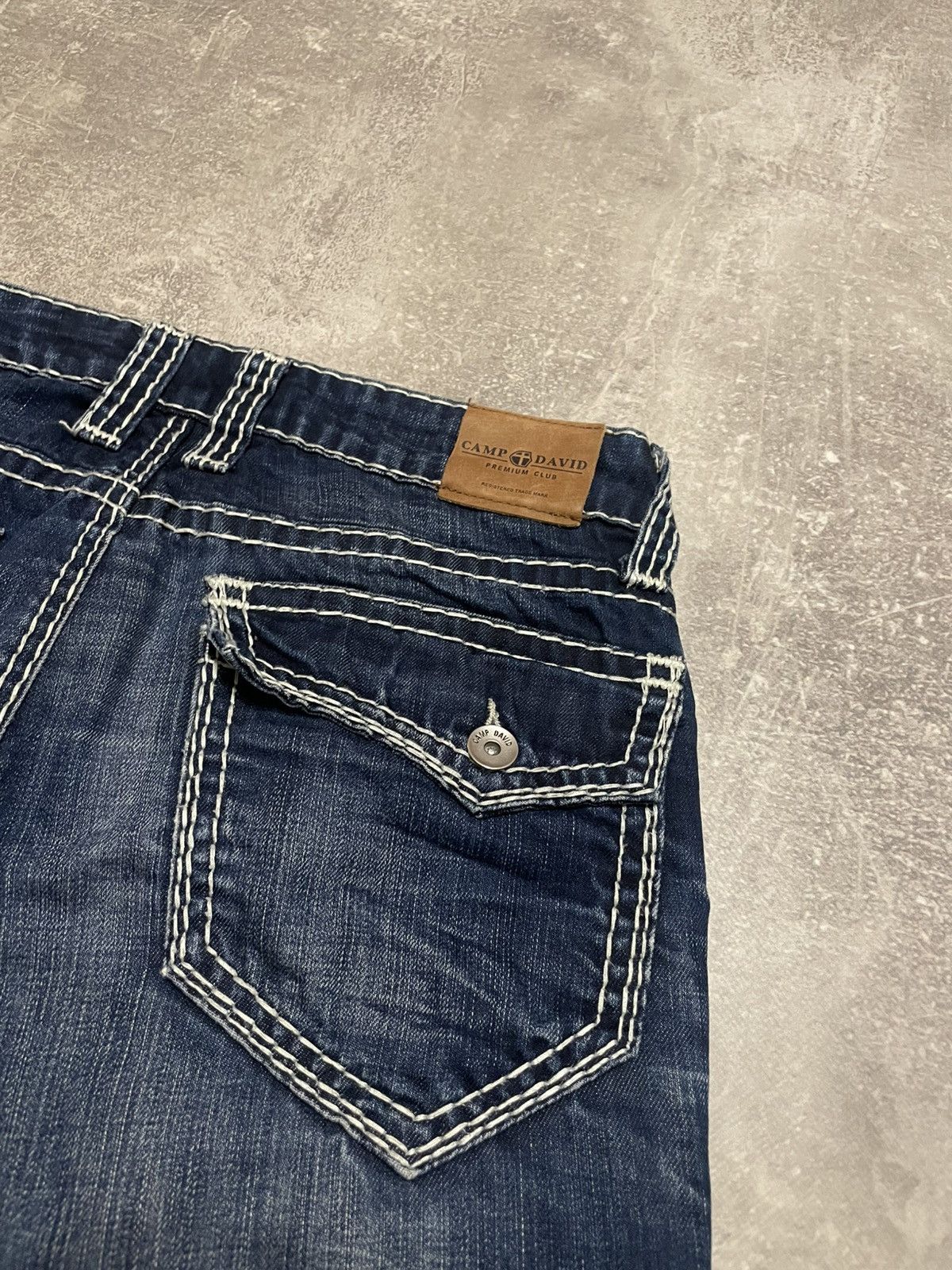 Camp David Vintage Camp David Regular Fit True Religion Style Jeans Y2K Size US 31 - 20 Thumbnail