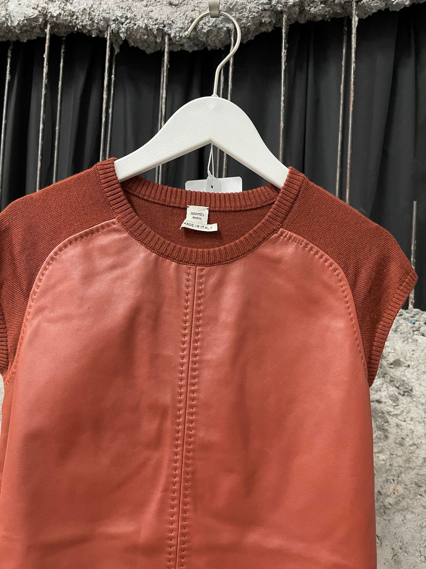 Hermes Hermes Colorblocked Leather Vest 36 Size XS / US 0-2 / IT 36-38 - 3 Thumbnail