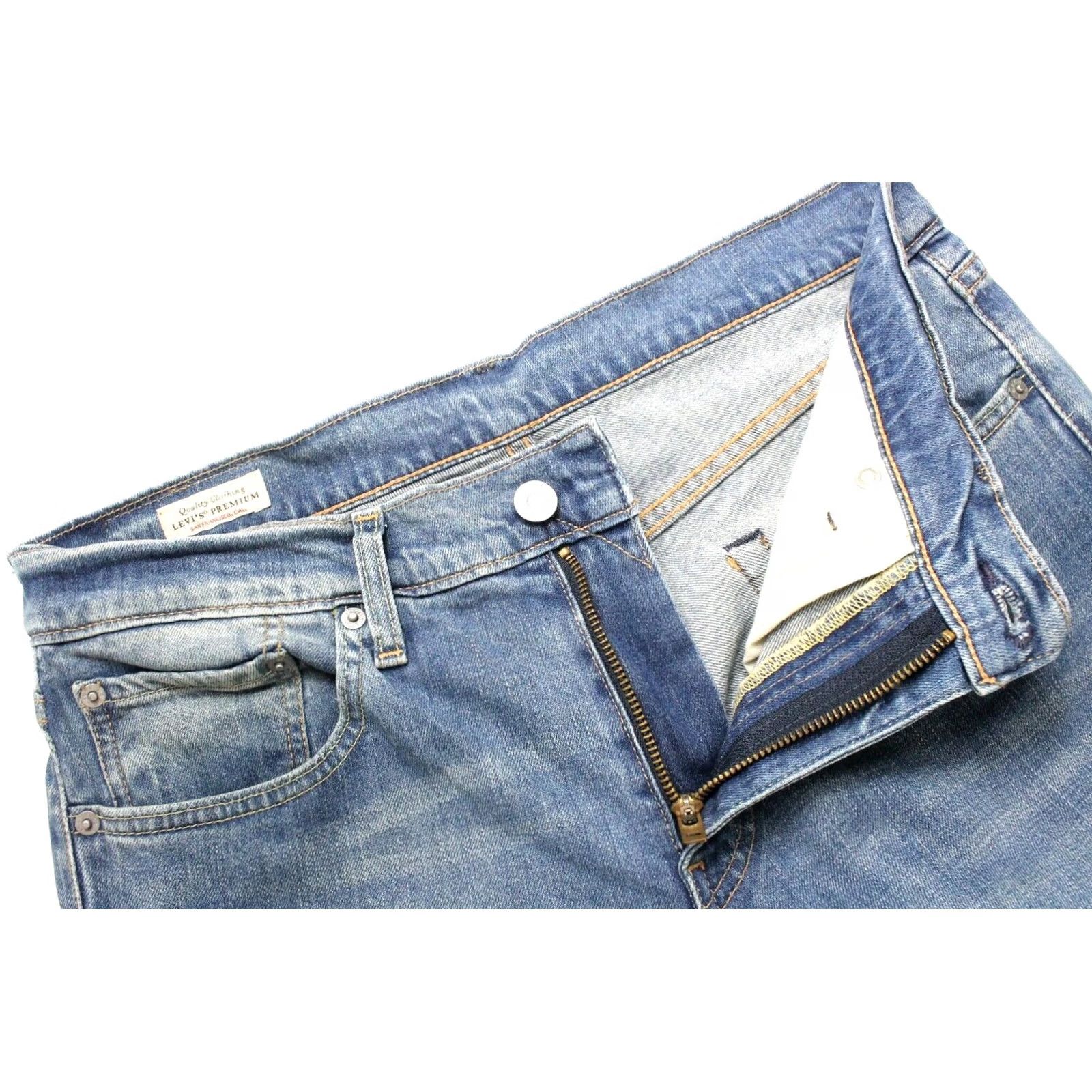 Levi's Levi's 511 Jeans Men's W32/L32 Slim Leg Whiskers Faded Blue Size US 32 / EU 48 - 4 Thumbnail