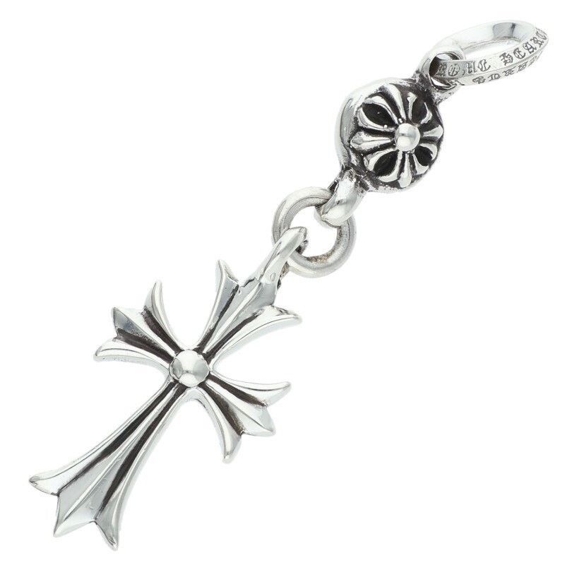 Chrome Hearts Chrome Hearts Silver Tiny Cross Charm Necklace Size ONE SIZE - 2 Thumbnail