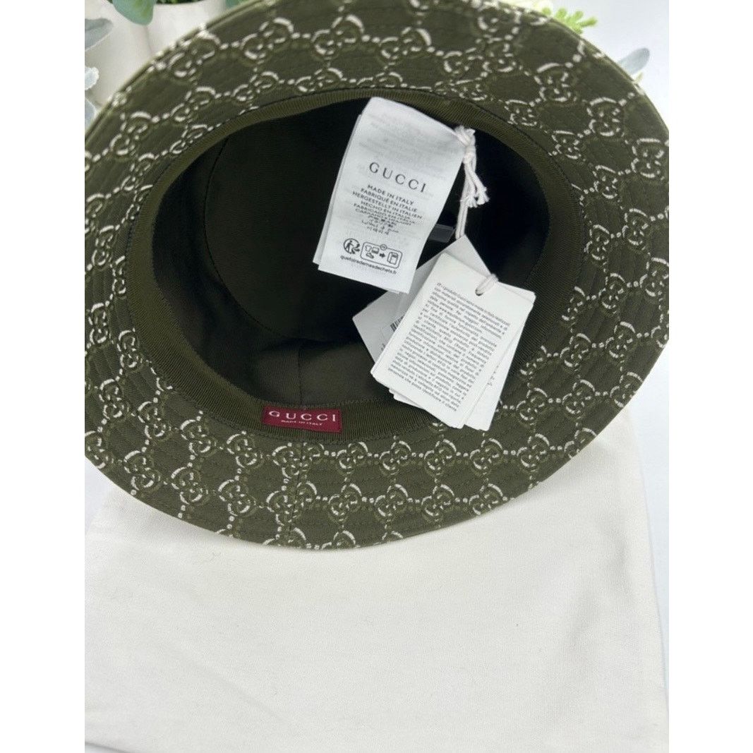 Gucci Men's Gucci, GG shadow jacquard cotton, bucket, hat, size s Size ONE SIZE - 3 Thumbnail