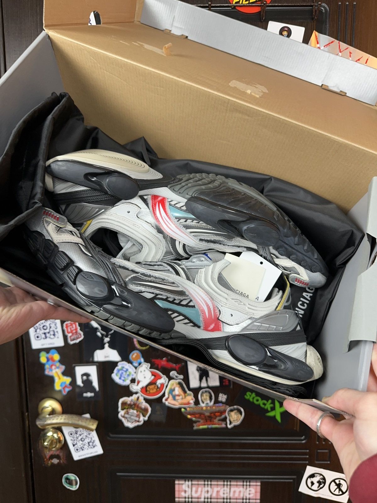 Balenciaga Balenciaga Reptile Multicolored / White Size US 7 / EU 40 - 18 Thumbnail