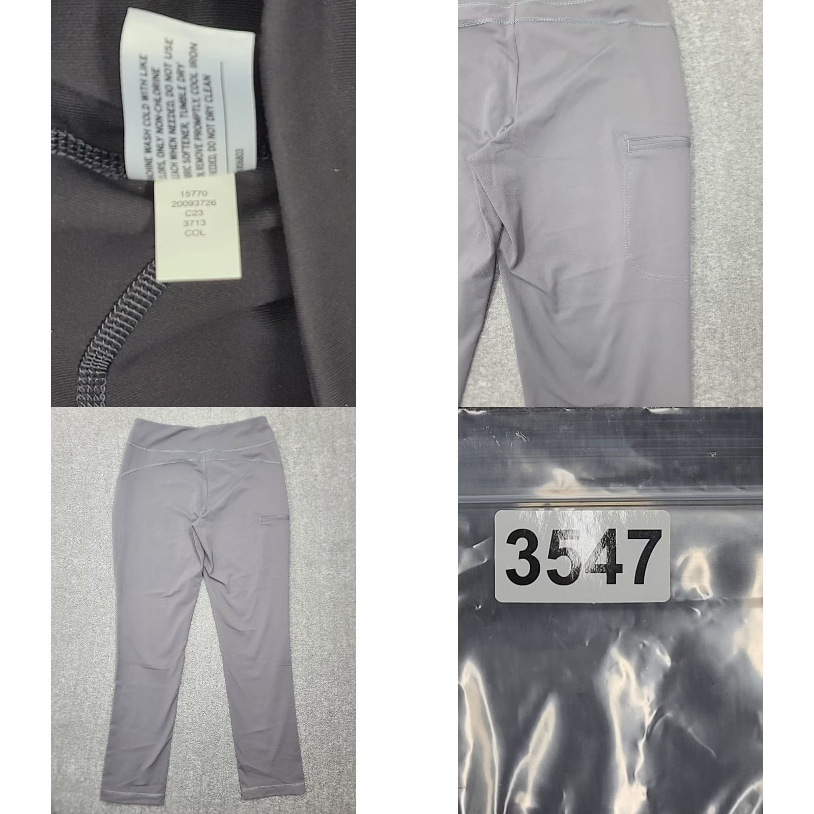 Vintage Duluth NoGA Classic Slim Leg Pants Gray Womens M Inseam 31 in Nylon Spandex Jersey Cargo Activewear Hiking Yoga Size 32" / US 10 / IT 46 - 8 Thumbnail