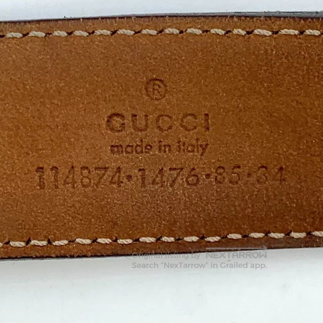 Gucci Guicci Color-Blocked Logo Jacquard Double G Buckle Leather Size ONE SIZE - 5 Thumbnail