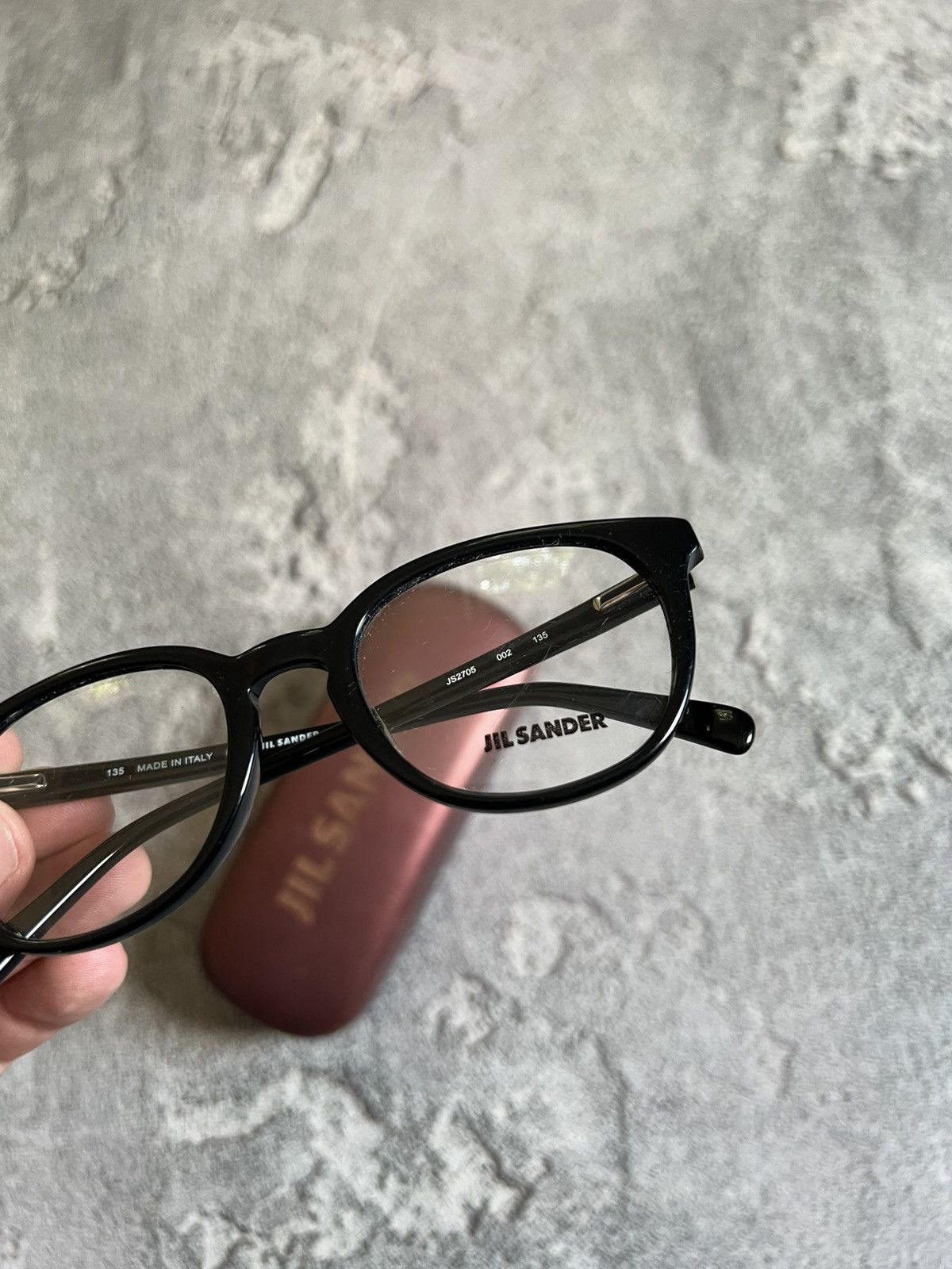 Jil Sander Jil Sander JS2705 Black Round Eyeglasses Frame Italy Unisex Size ONE SIZE - 4 Thumbnail
