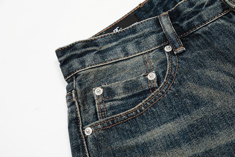 Jean American retro trendy men's street heavy-duty washed jeans Size US 32 / EU 48 - 4 Thumbnail