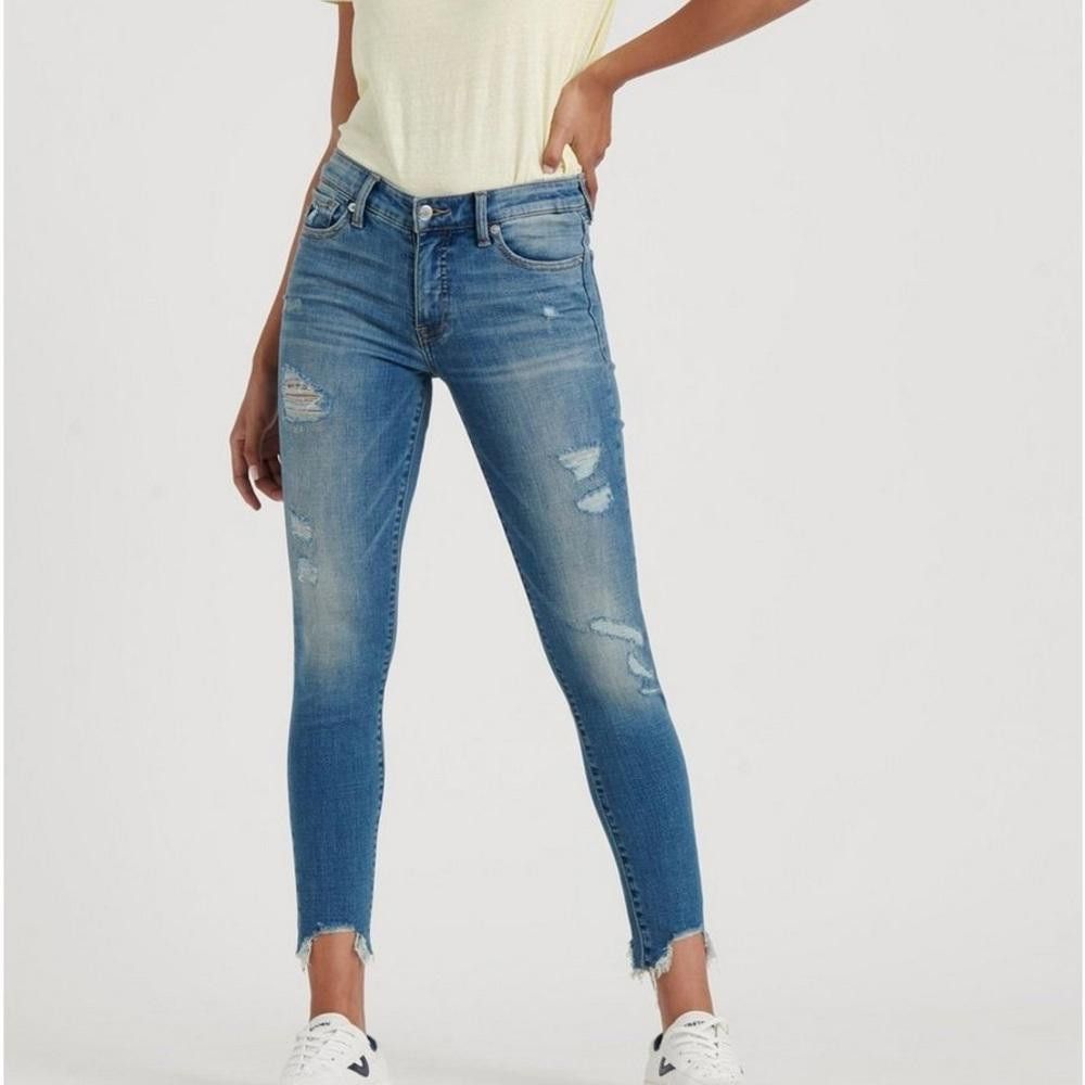 Lucky Brand Lucky Brand l Ava Mid Rise Skinny Distressed Jeans Size 10 Size 32" / US 10 / IT 46 - 1 Thumbnail