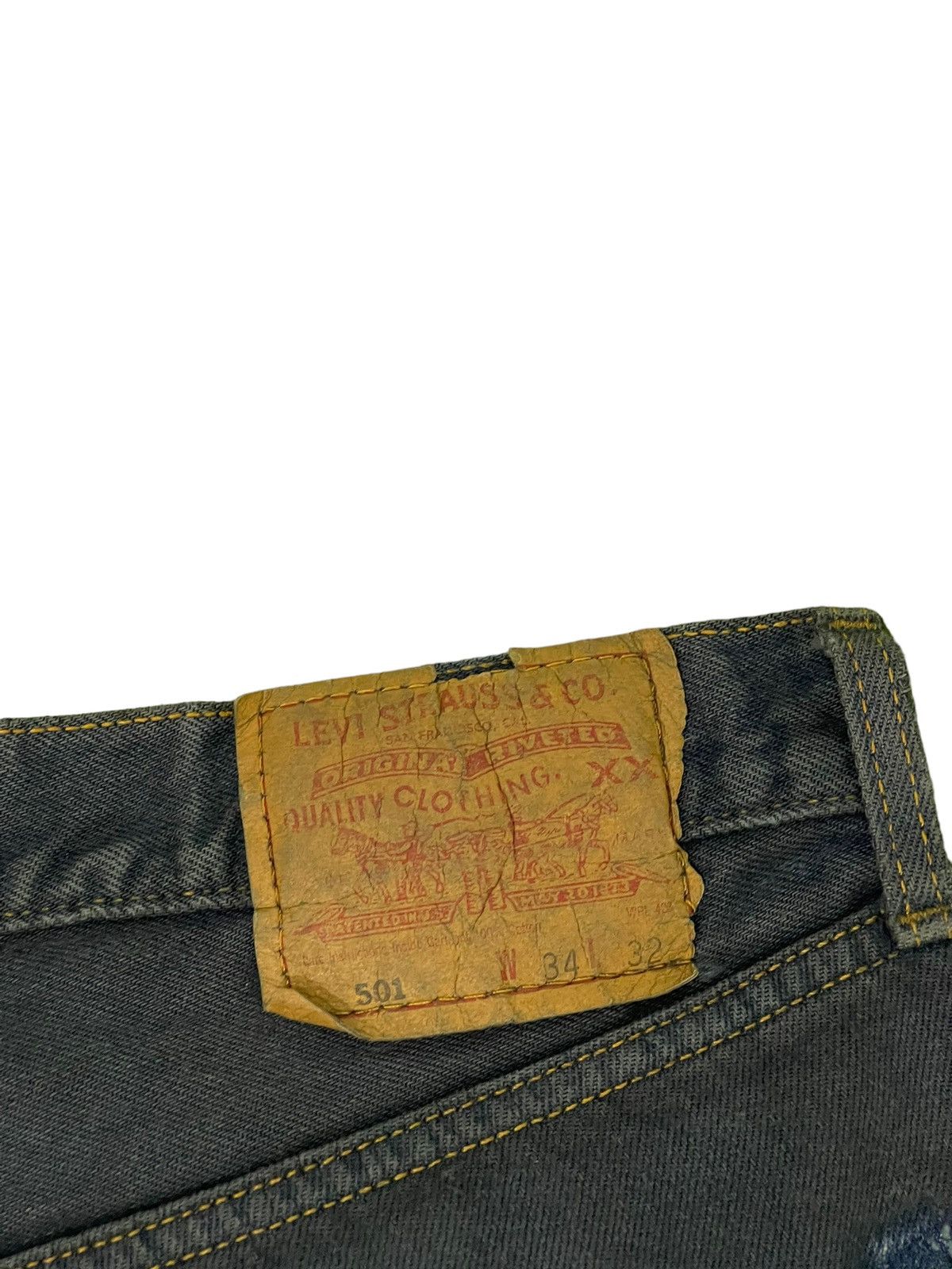 Sonic Lab Vtg 1999 Levi’s 501 Rebuild by Sonic Lab Japan 6🟦6 Size US 33 - 11 Thumbnail