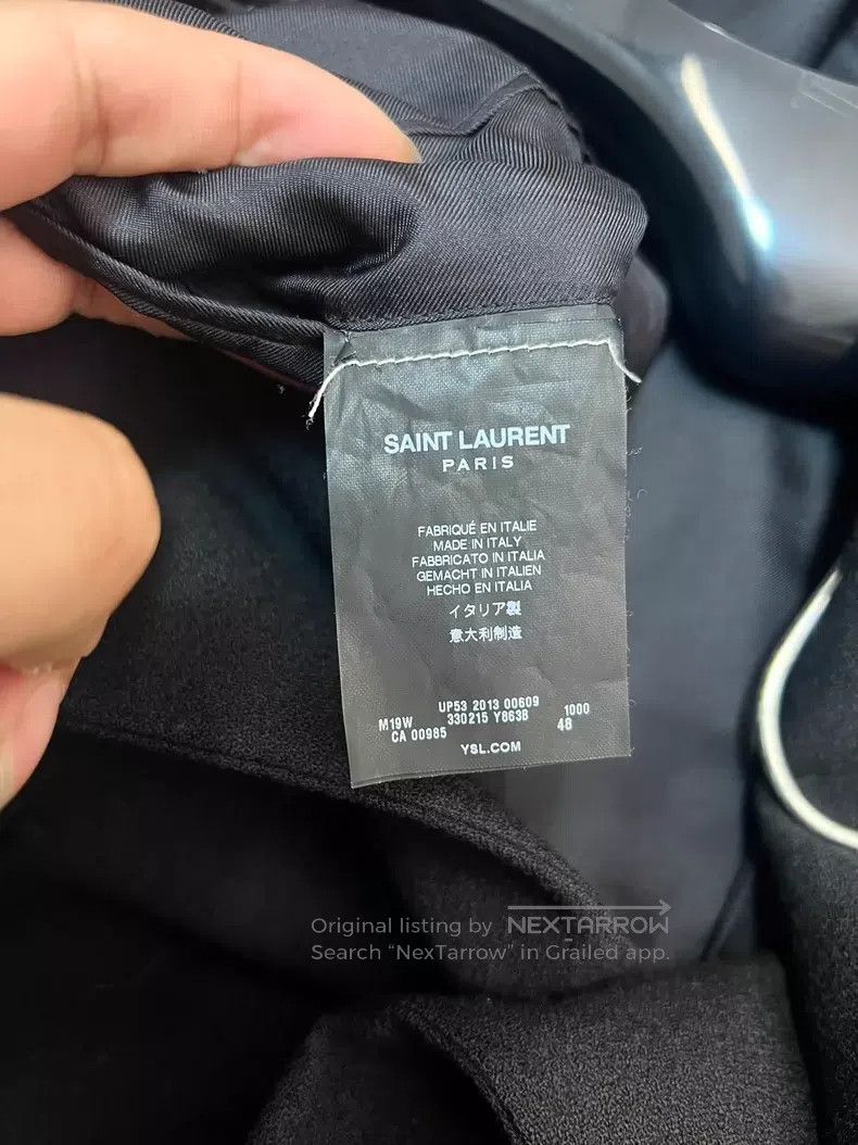 Saint Laurent Paris Saint Laurent Paris Leopard Print Collar Patched Black Woo Size US M / EU 48-50 / 2 - 5 Thumbnail