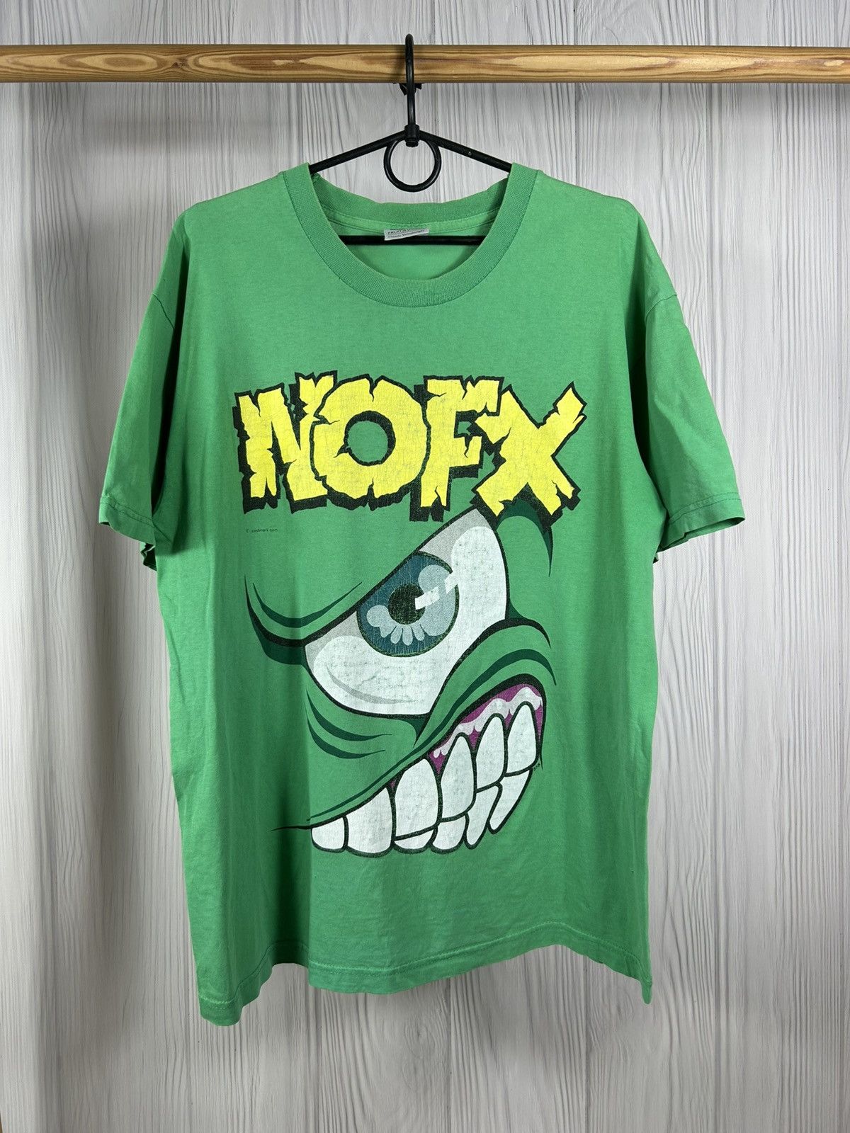 Band Tees Rare Vintage 90s NOFX Mons-Tour Distressed T-Shirt Size M Size US M / EU 48-50 / 2 - 1 Thumbnail