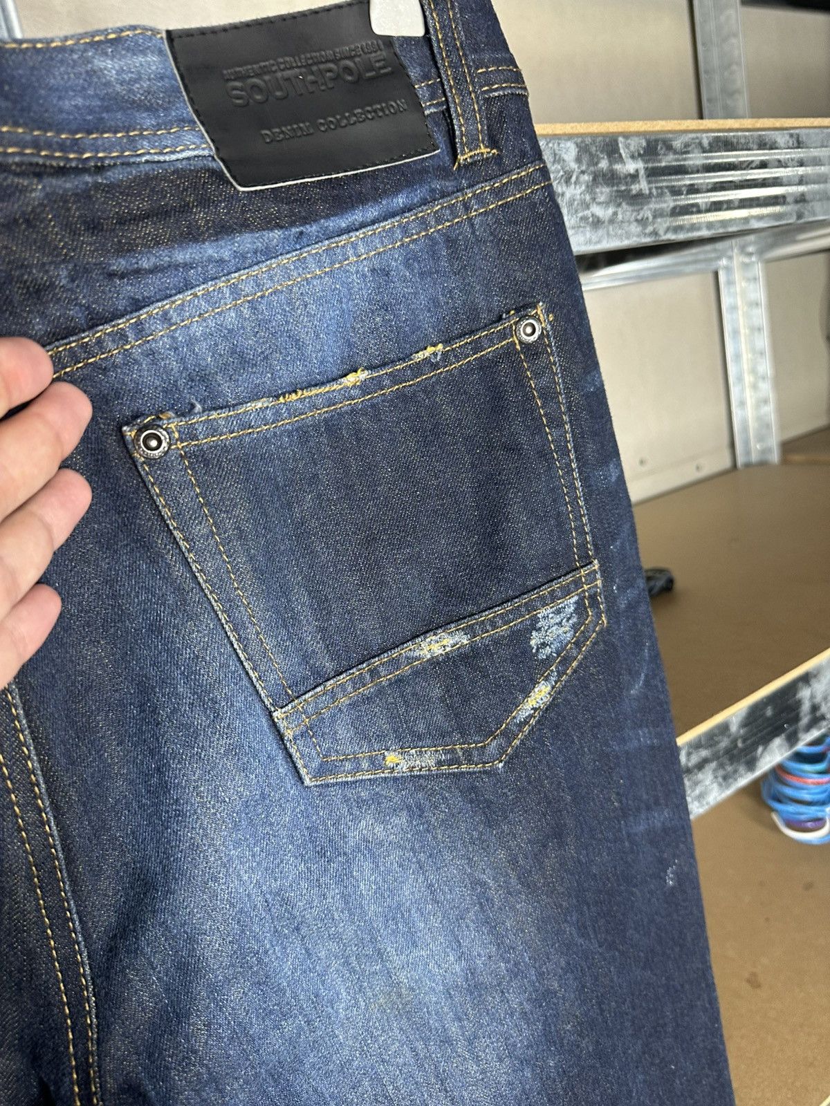 Southpole SouthPole 34 x 34 Crazy Vintage Y2K Skater Rap Jeans Pants Size US 34 / EU 50 - 5 Thumbnail