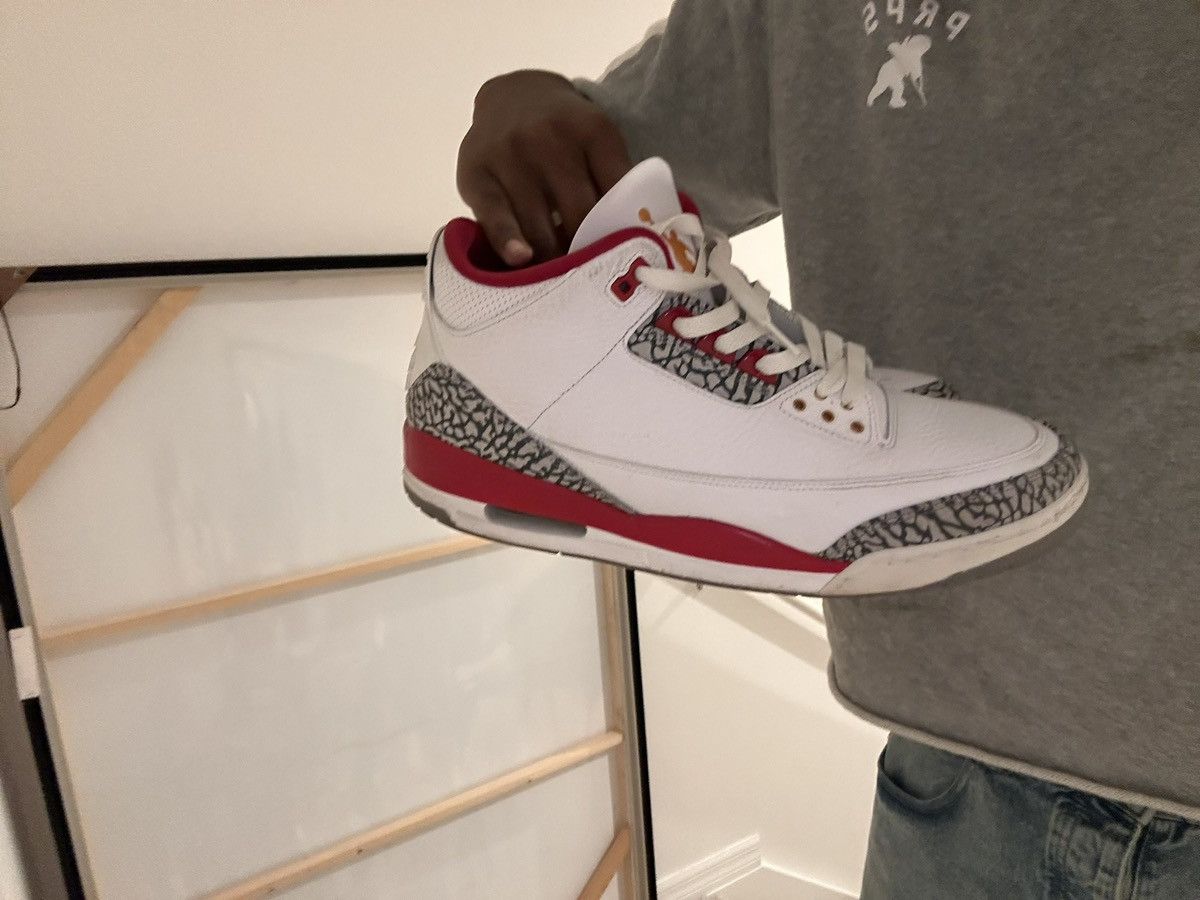 Jordan Brand Retro 3 “Cardinal Reds” Size US 13 / EU 46 - 3 Thumbnail