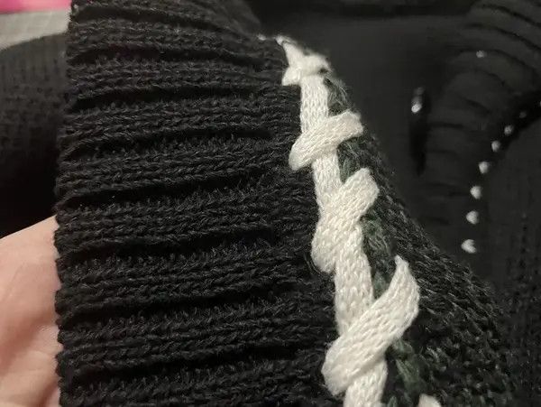 VIBE Black y2k star cardigan knitwear Size US XL / EU 56 / 4 - 8 Thumbnail