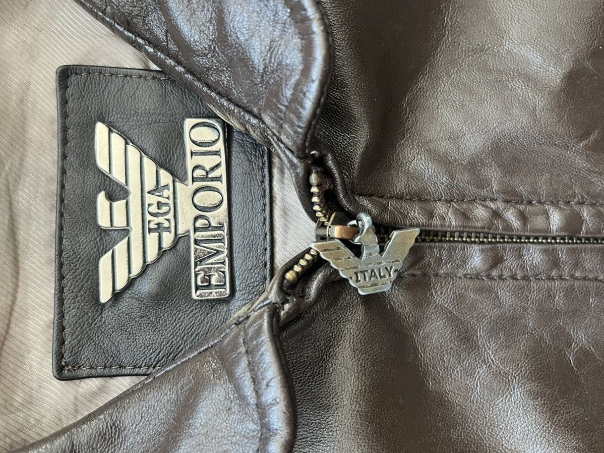 Emporio Armani Vintage Leather jacket Emporio Armani Collezioni Size US M / EU 48-50 / 2 - 4 Thumbnail