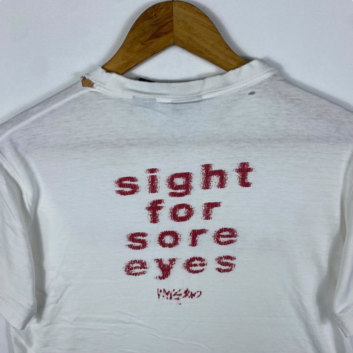 Mossimo Vintage Distressed MOSSIMO Sight For Sore Eyes Graphic Tee Size US M / EU 48-50 / 2 - 6 Thumbnail