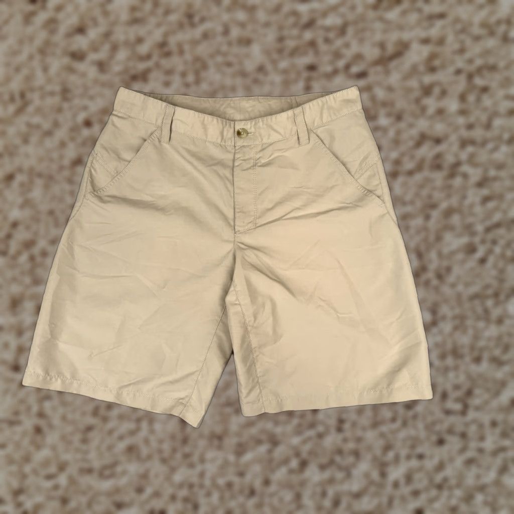 Vintage Columbia Men Shorts 34 Beige 100% Polyester Stretch Regular Fit Golf 34x10 Size US 34 / EU 50 - 1 Thumbnail