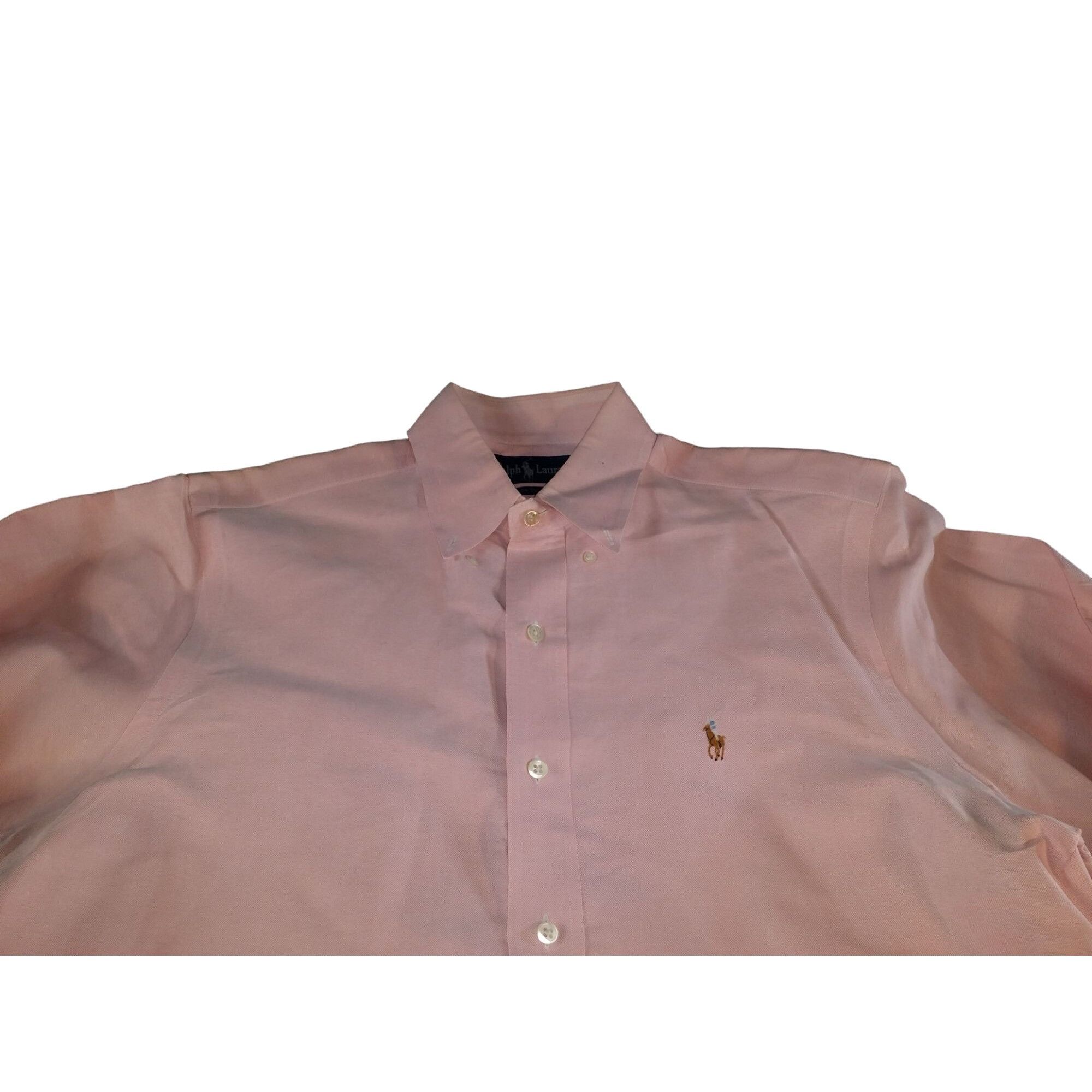 Ralph Lauren Ralph Lauren Button Up Shirt Men Sz L Pink Cotton Long Sleev Size US L / EU 52-54 / 3 - 2 Thumbnail