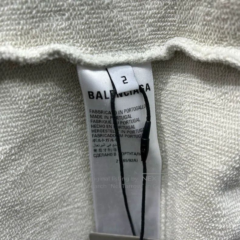 Balenciaga Balenciaga Distressed tape Coca-Cola wave white hoodie Size US M / EU 48-50 / 2 - 7 Thumbnail