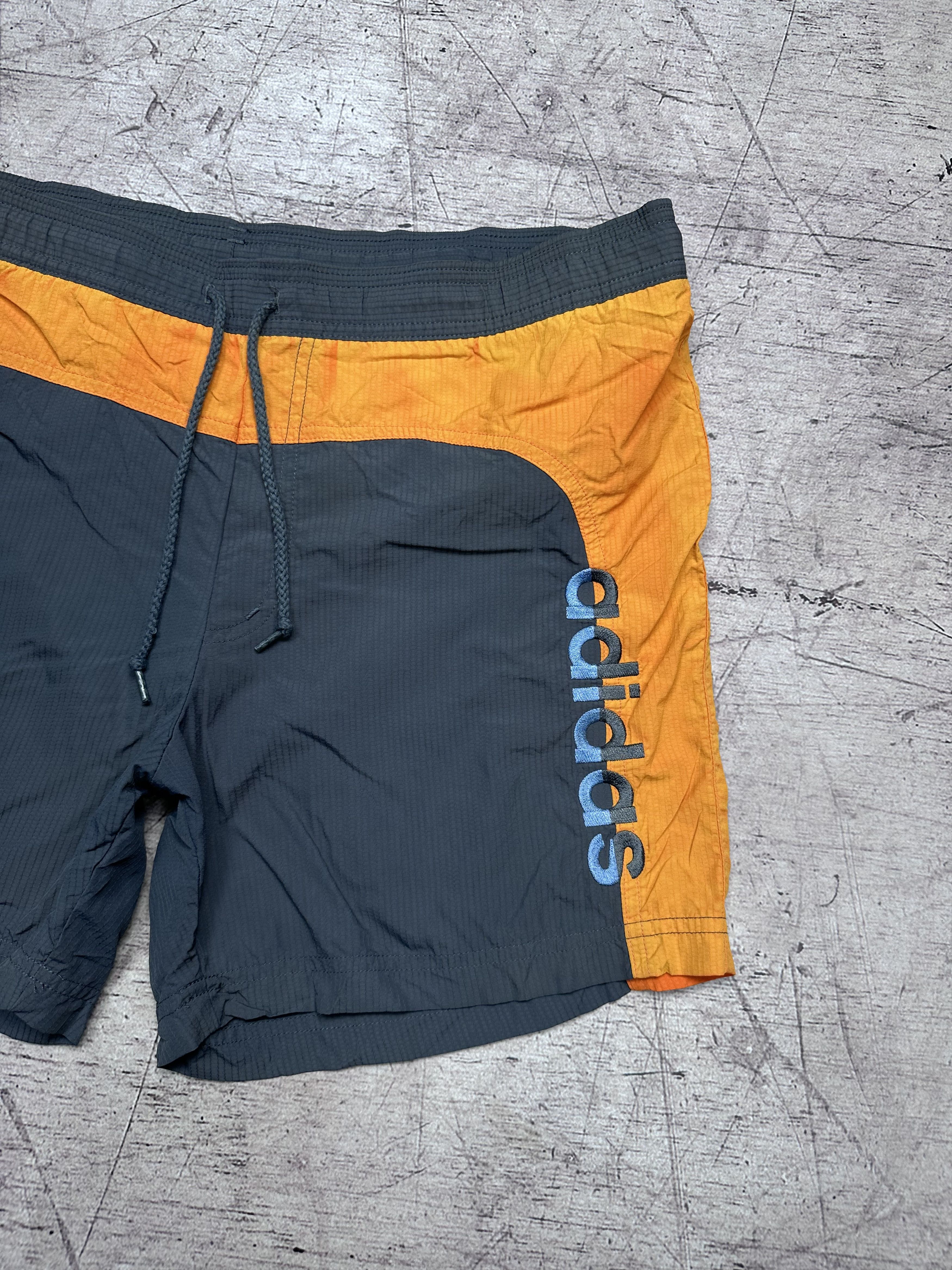 Adidas Adidas 90s Vintage Mens Nylon Swimming Shorts Size US 30 / EU 46 - 2 Thumbnail