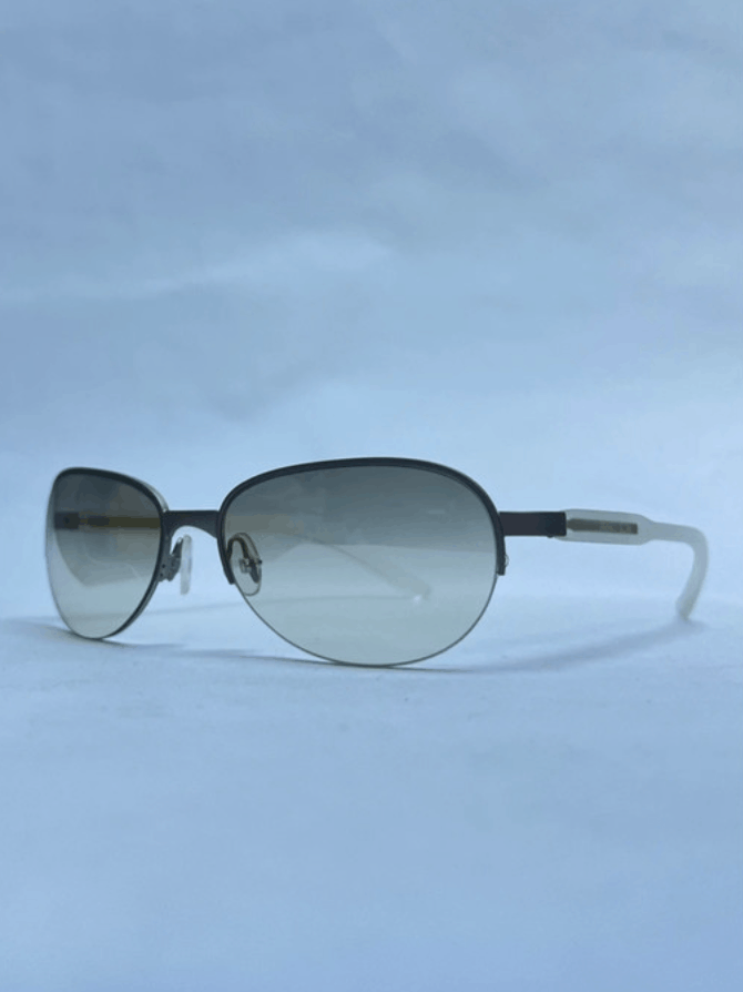 Prada × Vintage PRADA Sunglasses SPR 58C Star Sport Metal Shield Oval Wrap Size ONE SIZE - 1 Thumbnail