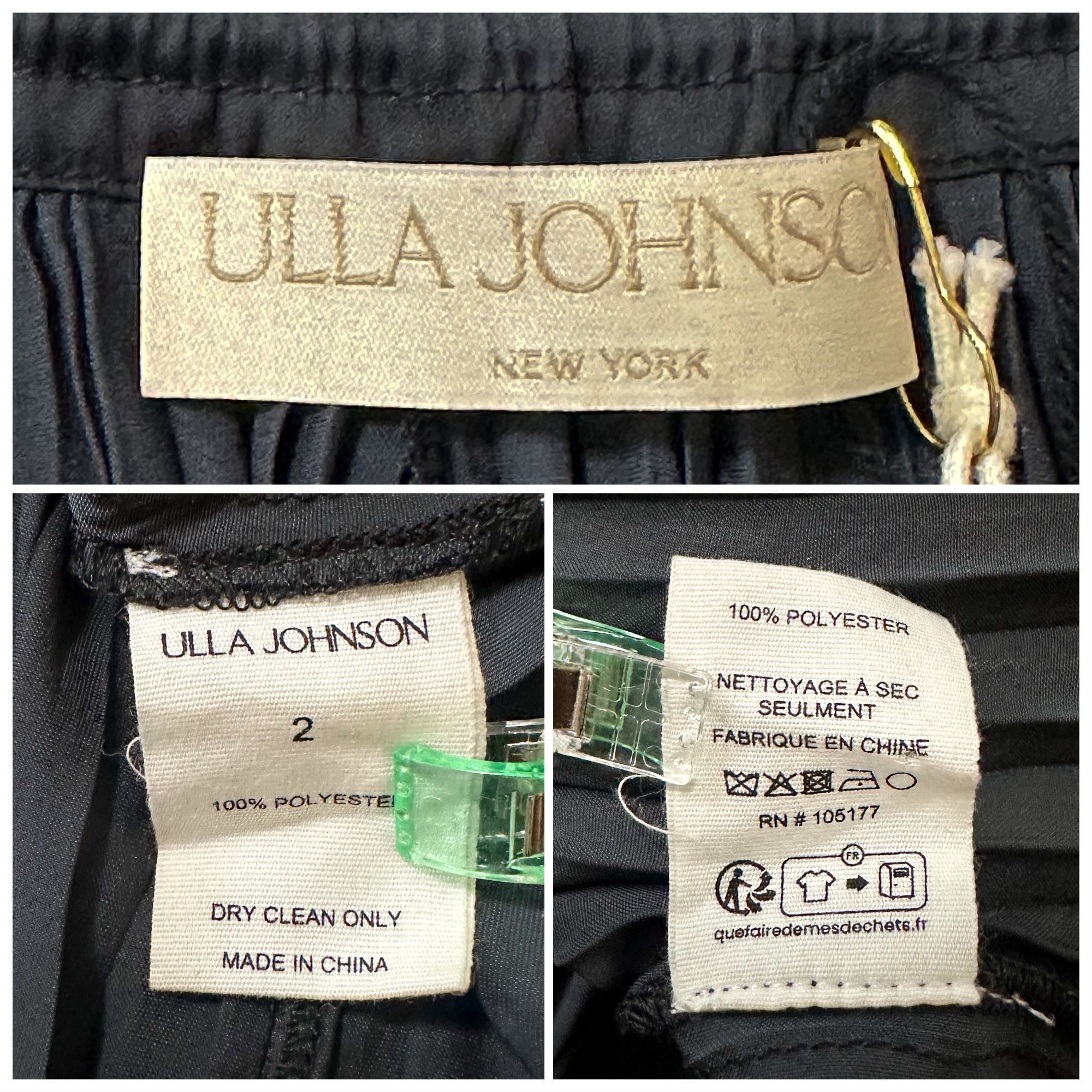 Ulla Johnson Ulla Johnson Krista Black Plissé Satin Maxi Skirt Size 2 New Size 26" / US 2 / IT 38 - 4 Thumbnail