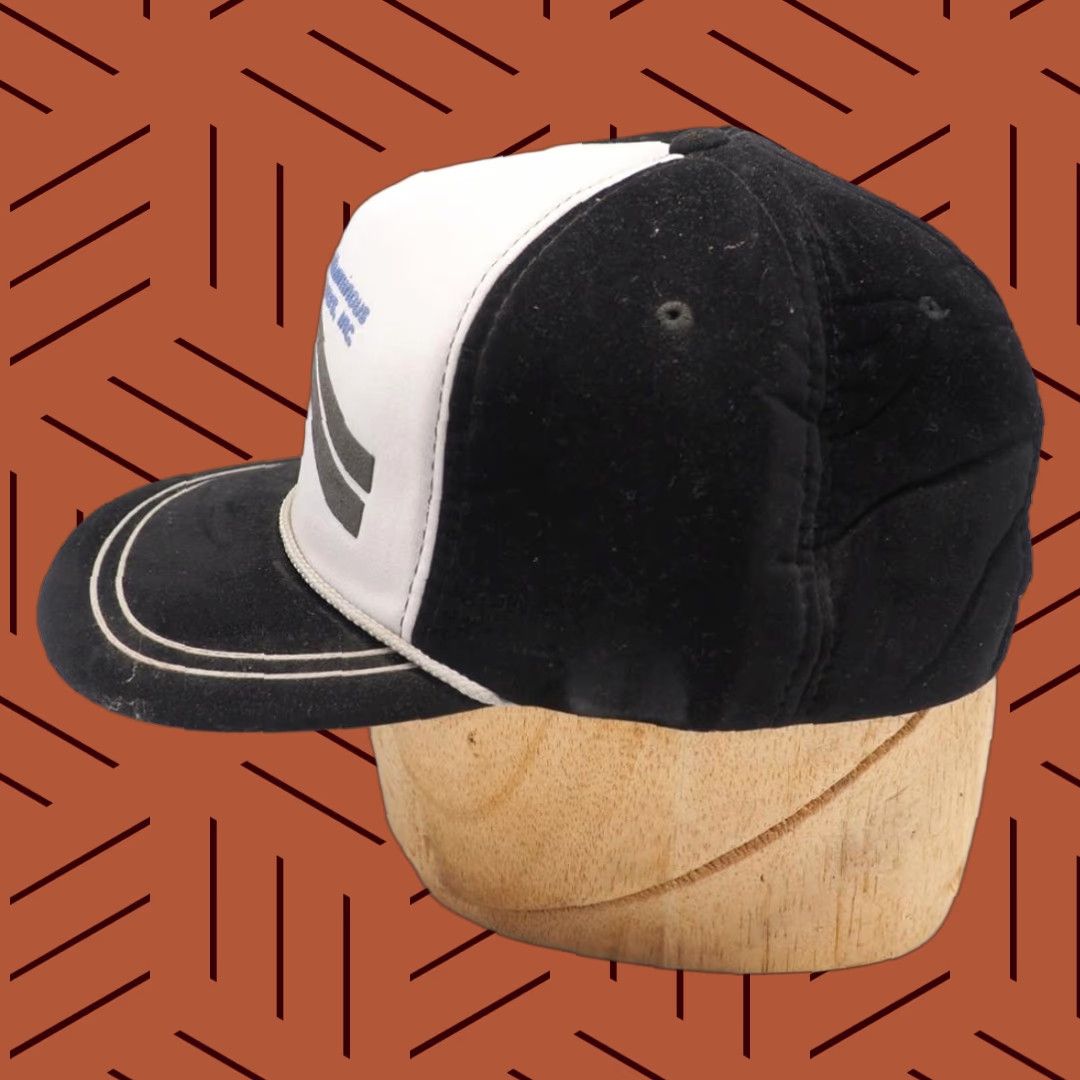Vintage VINTAGE BPI Hat Snapback Velvet Trucker Farmer Cap Bituminous Pavers Size ONE SIZE - 1 Thumbnail