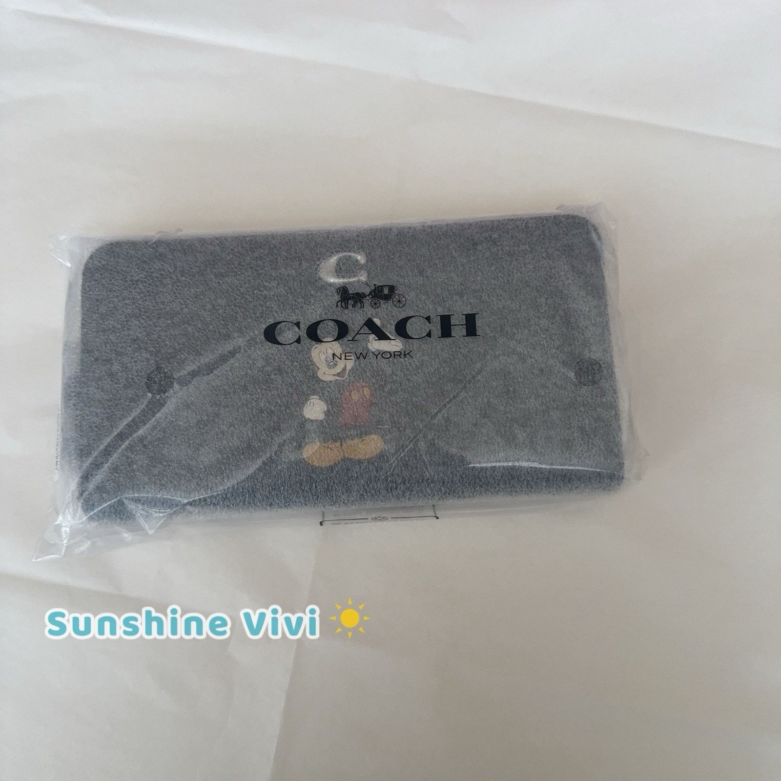 Coach NWT Coach X Disney Mickey Mouse Black Wallet CQ783 Size ONE SIZE - 9 Thumbnail
