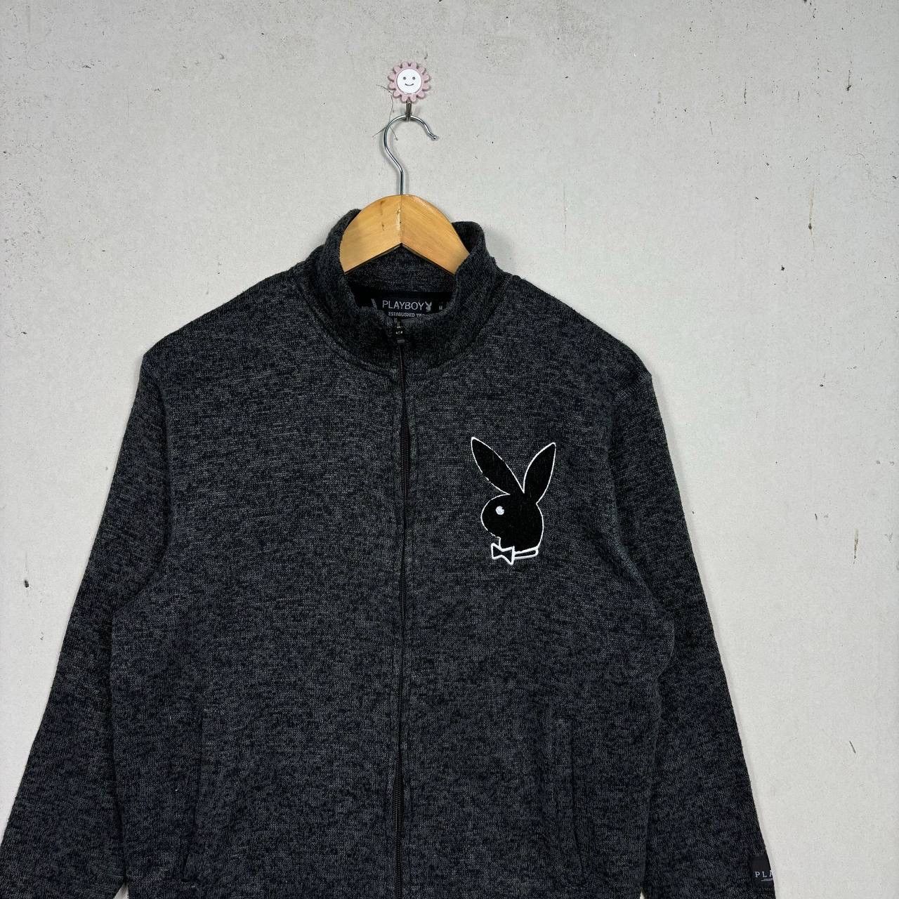 Playboy Vintage Playboy Bunny Full Zip Jacket Charcoal M Size US M / EU 48-50 / 2 - 3 Thumbnail